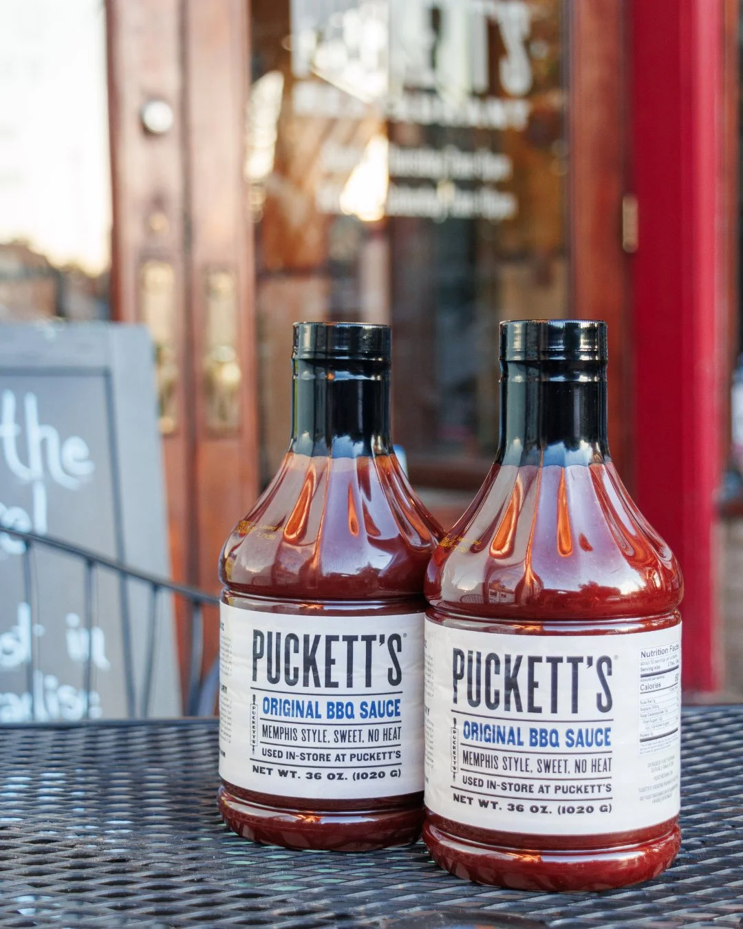 Some things are too good to buy in the small bottle. ⁠
⁠
Our chef-sized BBQ Sauce has arrived. Pick up our original Memphis-style sweet sauce for a special introductory price of $9.95, available exclusively at your local Puckett's.