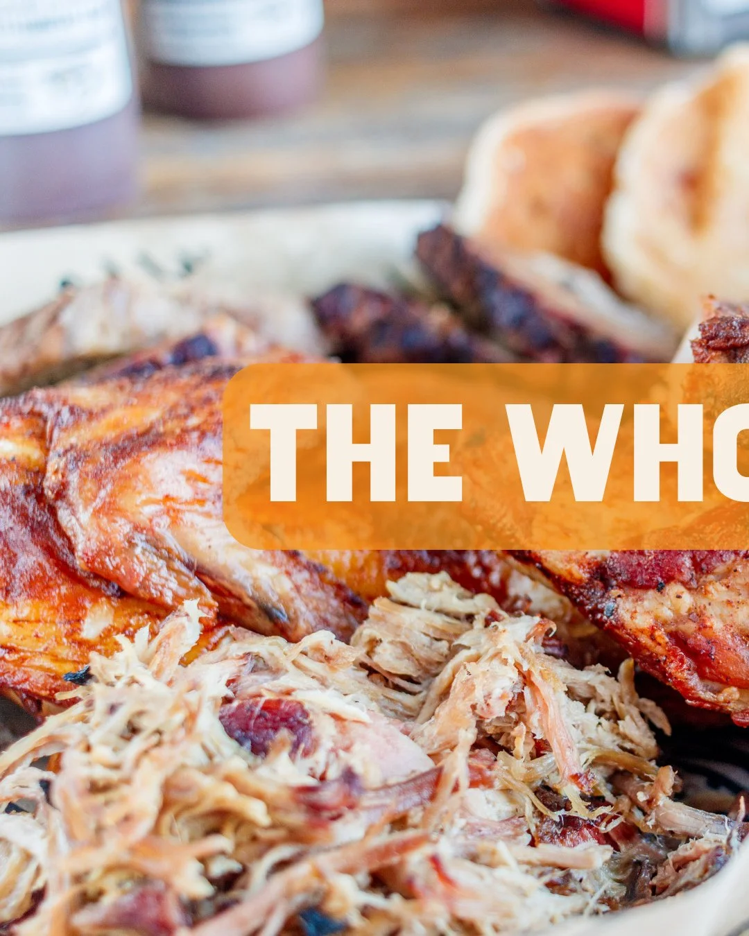 For the person who says, &ldquo;I&rsquo;ll have a little bit of everything.&rdquo;⁠
⁠
The Whole Farm brings together beef brisket, pulled pork, smoked chicken, turkey breast and smoked sausage, plus smoked baked beans and collard greens. 🔥