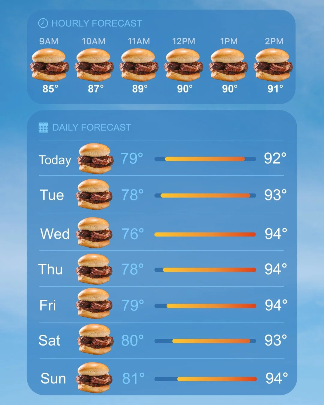 This week&rsquo;s forecast? A 100% chance of craving brisket. 🔥 We&rsquo;ll be here all week serving up your slow-smoked favorites.