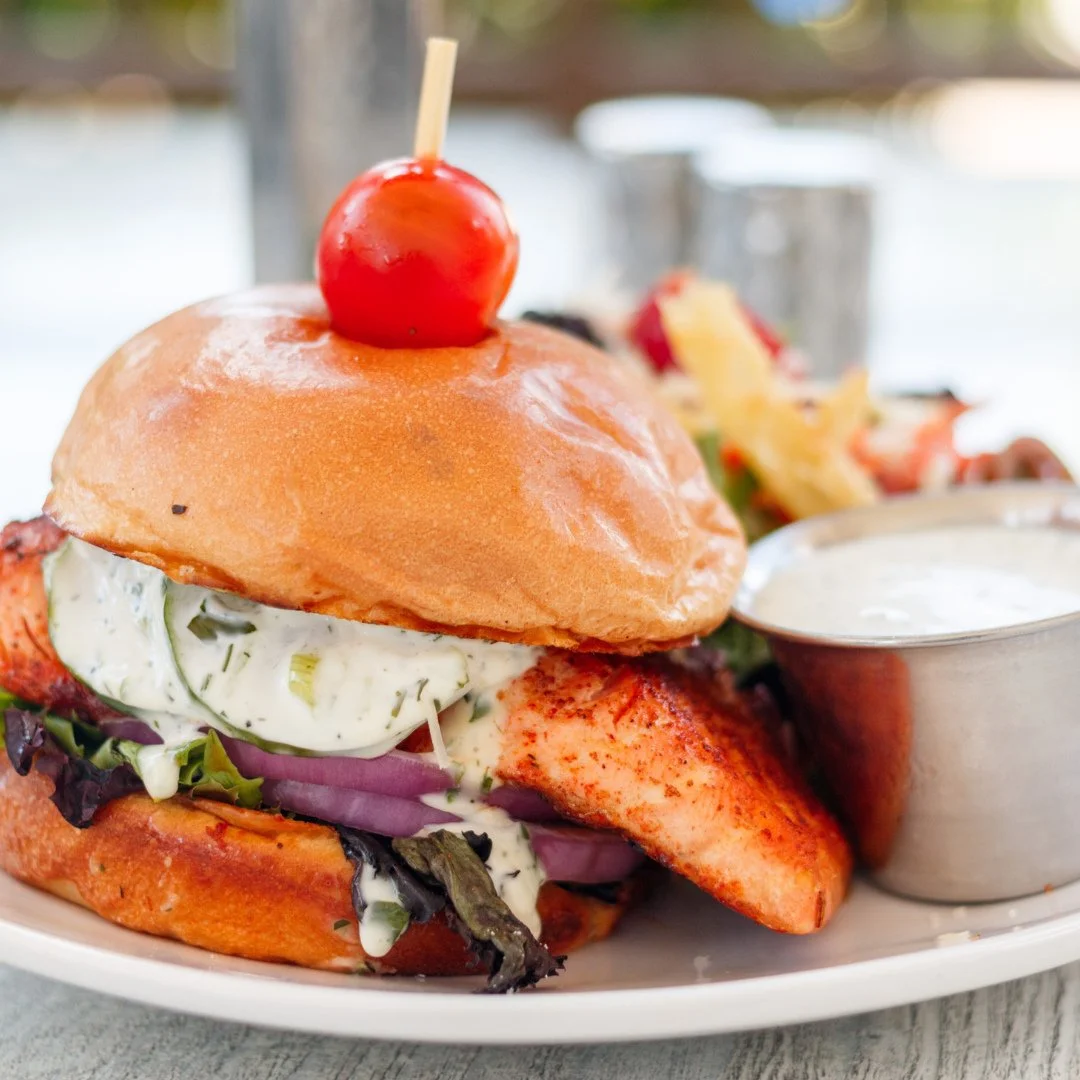 Celebrate National Sandwich Day, Scout's style! Try our Salmon Club&mdash;herb-roasted salmon, bacon, guac, brioche. 🥪✨ ⁠
⁠
#NationalSandwichDay #Salmonsandwich #Scoutspub