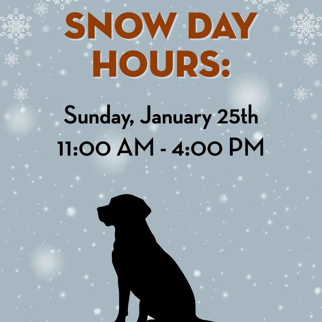 Hey neighbors!

For the safety of our team and guests, we will be open from 11:00am - 4:00pm today. 

Stay safe and warm!