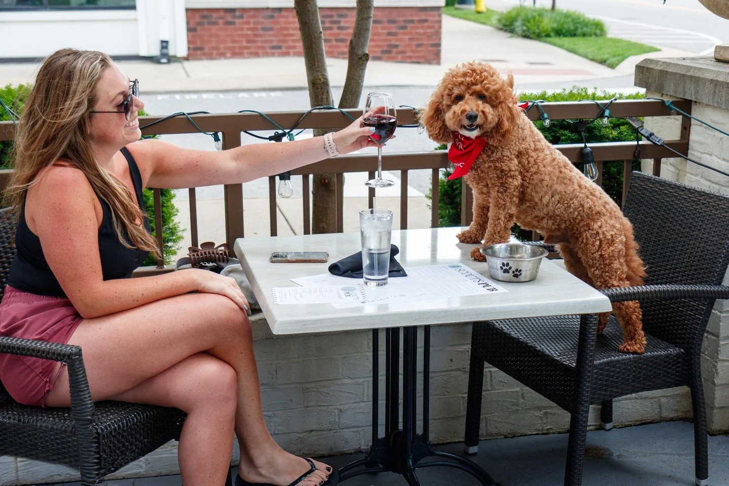 Dog moms rejoice! Today is National Dog Mom day, and we're here to celebrate you. Bring your fur-baby and enjoy a meal on our patio. Be sure check out our Doggie Menu and grab a treat for your favorite pup!
