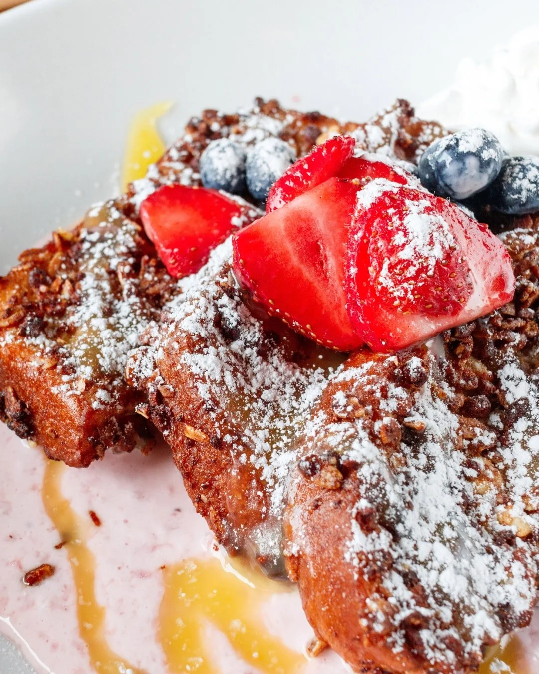 Meet your Sunday sweet tooth's new favorite. 🍓

Our French Toast Parfait stacks granola-crusted brioche with strawberry yogurt, fresh berries, whipped cream and maple syrup. 

Brunch is served every Sunday from 10 a.m. to 2 p.m.