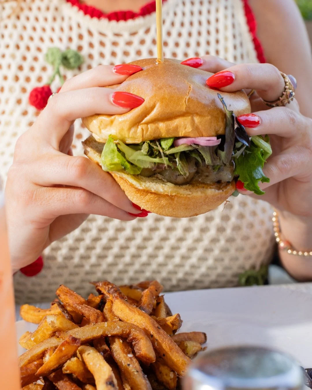 Exactly the kind of burger that requires both hands. 🍔 Exactly what you want waiting for you at your neighborhood pub.