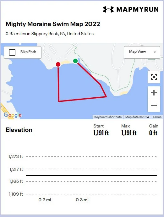 Olympic swim map