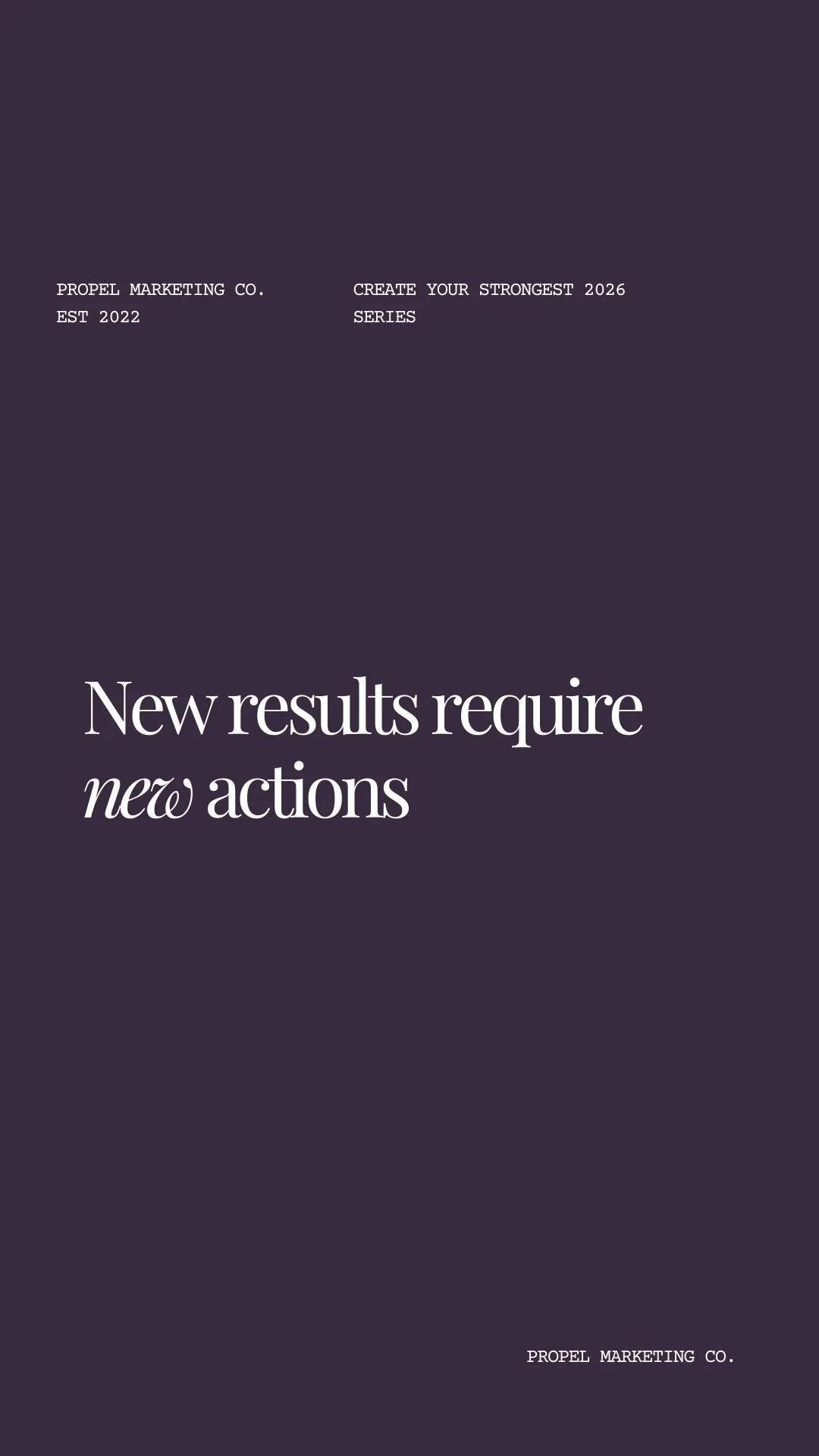 The new (and admittedly terrifying) things we’re doing in 2026…