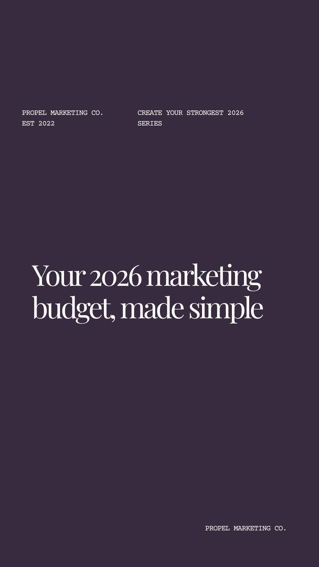 Planning a big revenue milestone? Let’s make sure your marketing budget supports it…