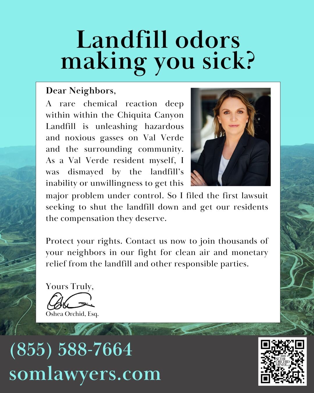 Join thousands of your neighbors in the first litigation seeking to actively shut the landfill down and get you compensation.
