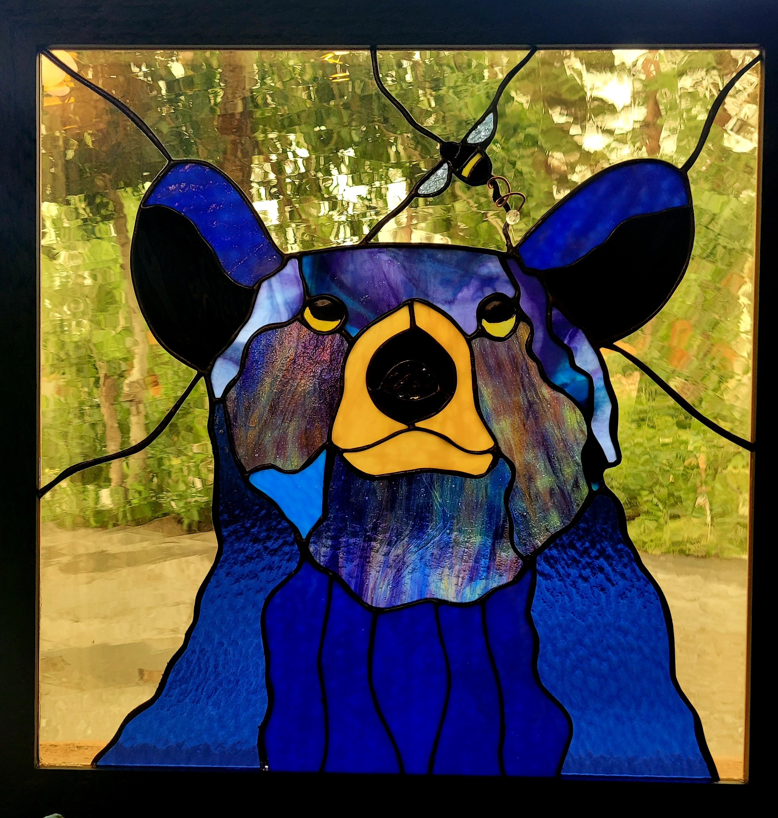 OWL MOON STAINED GLASS