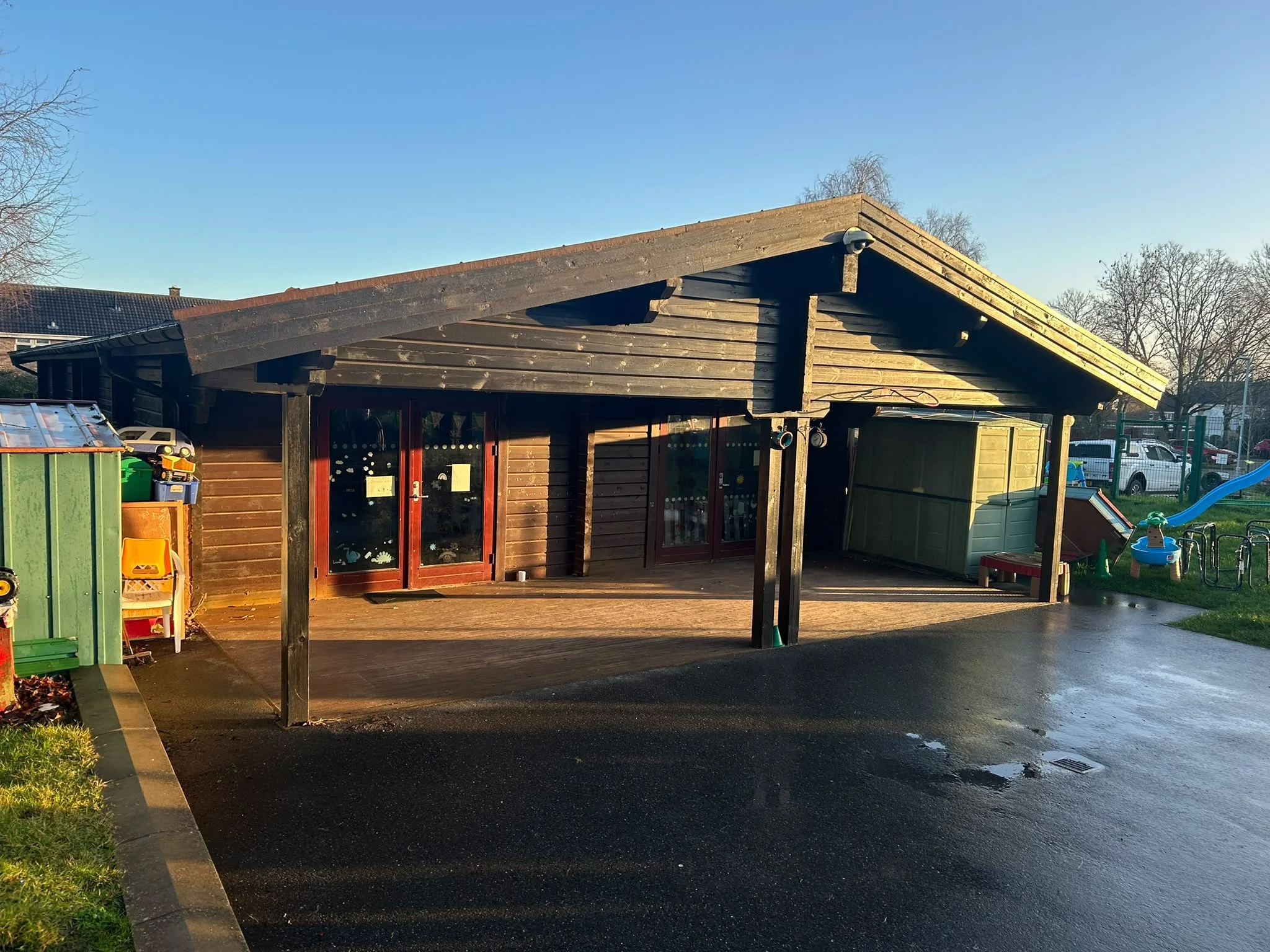 Image of Down In The Woods Pre-School in Wimborne before an extension