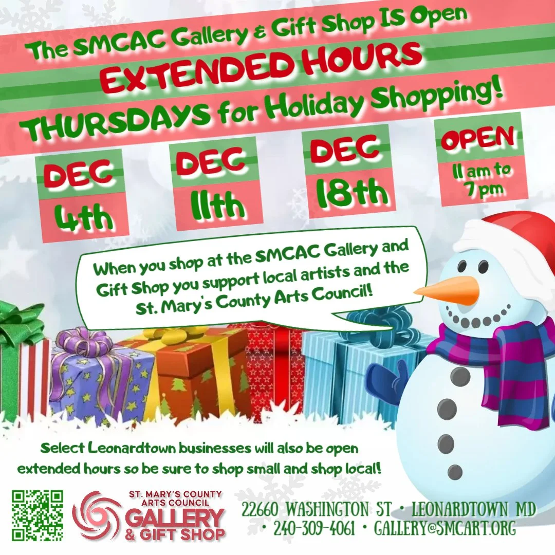 Extended Thursday Hours for Holiday Shopping! 
