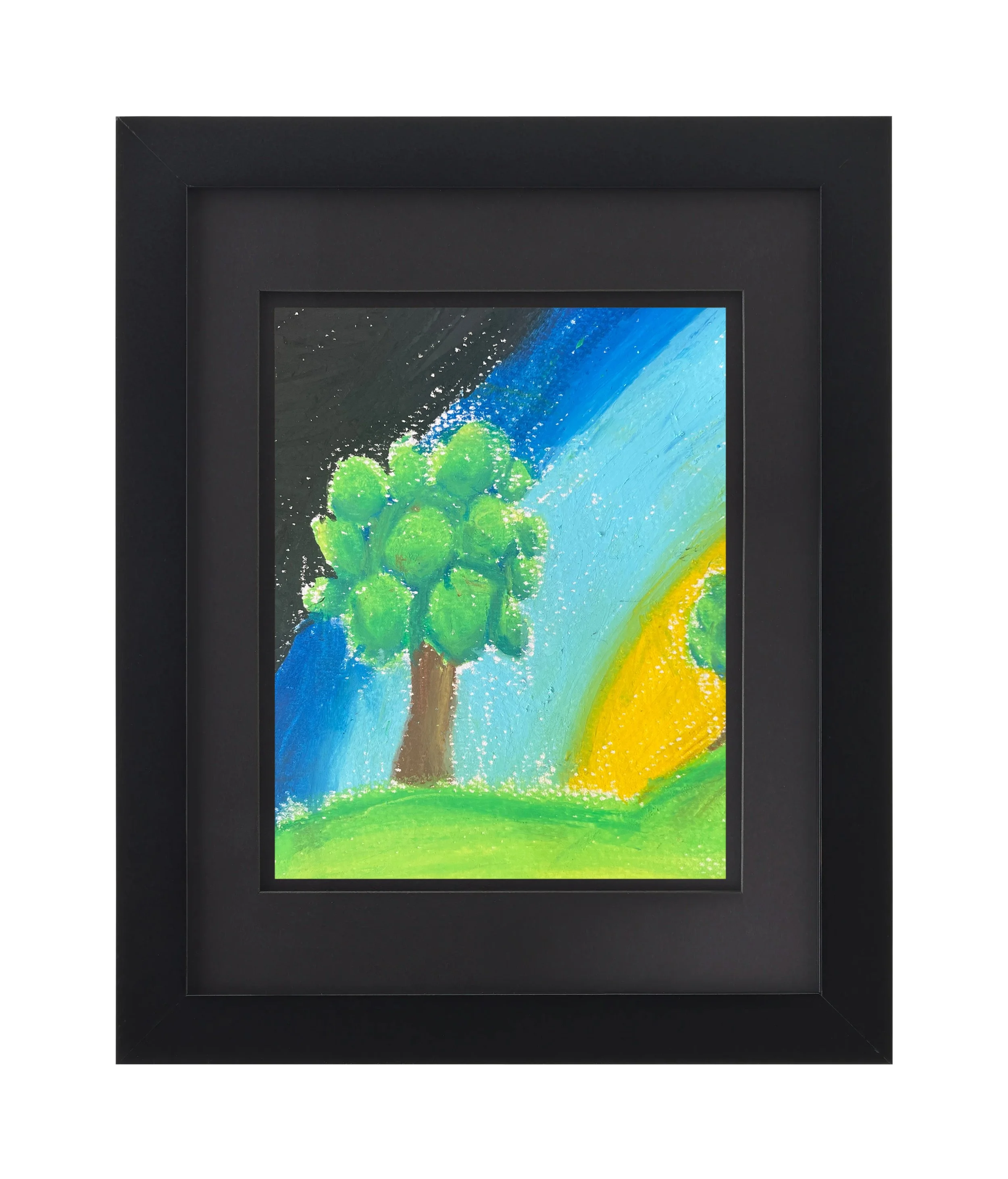 Graysen Tate - "Trees at Sunset" - drawing/painting