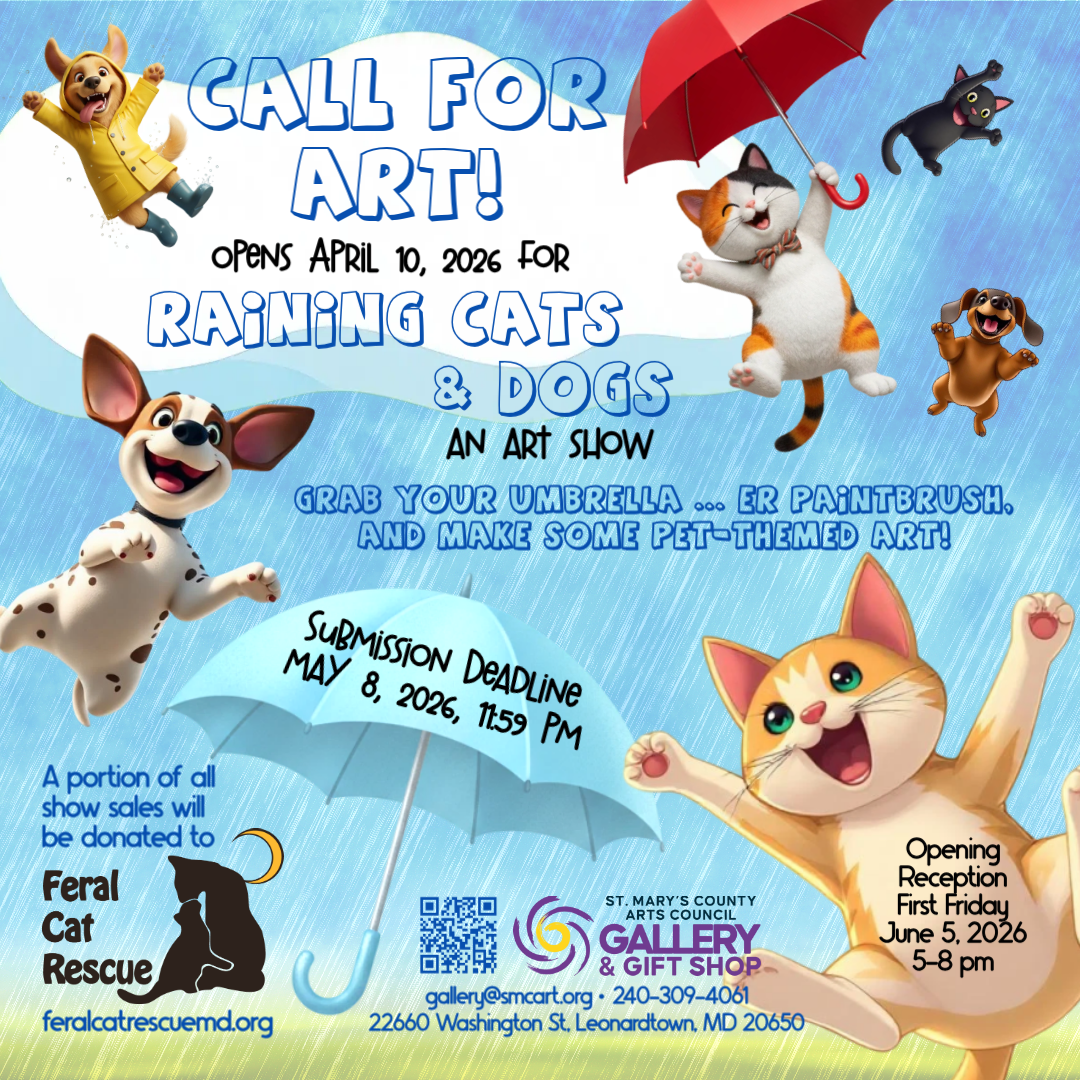 Last Day to Submit - Raining Cats &amp; Dogs Community Art Show