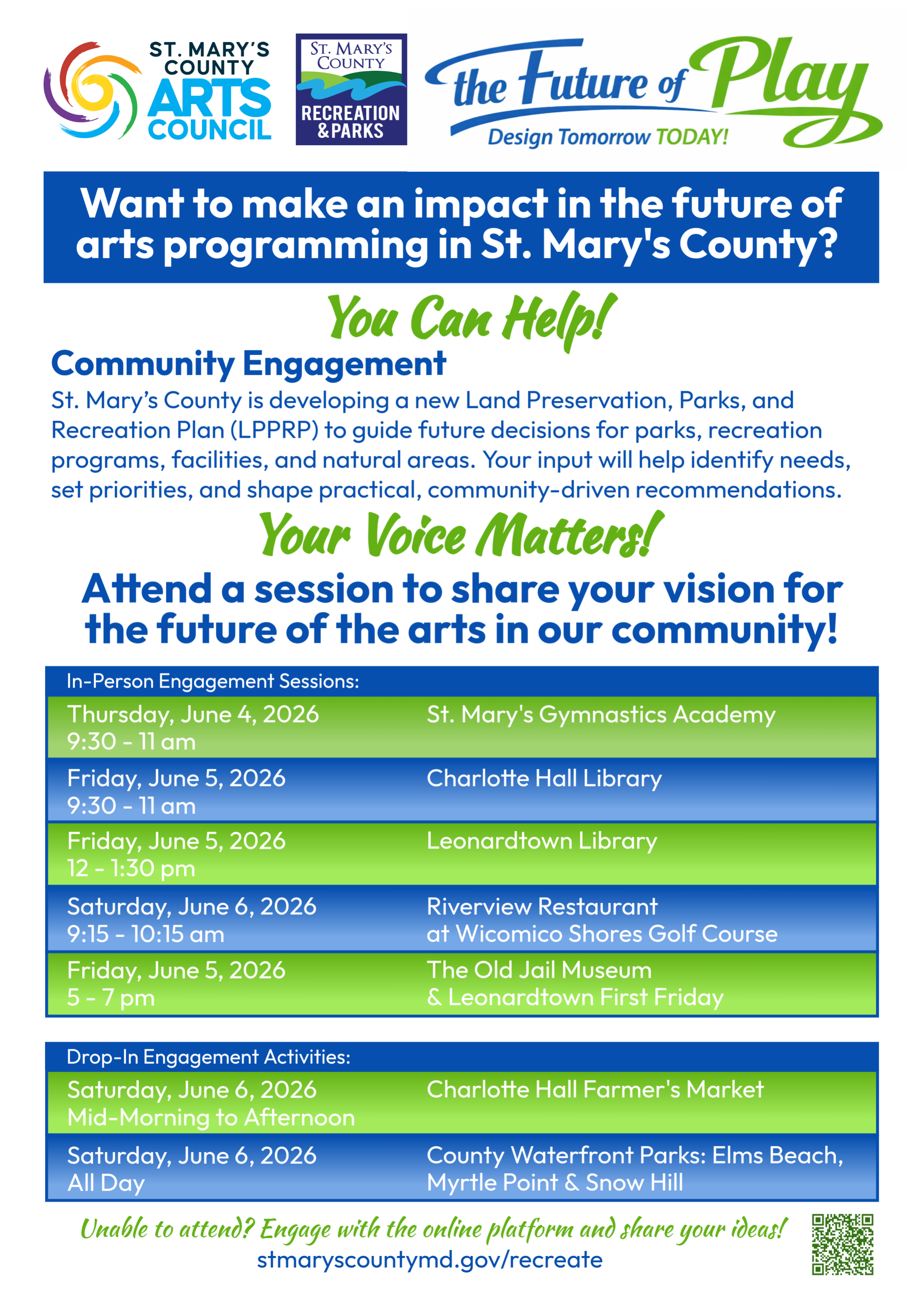 Share Your Vision for the Future of The Arts in our Community!