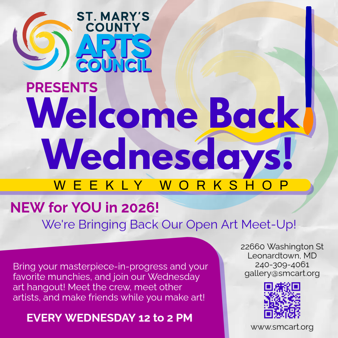 Welcome Back Wednesdays - Weekly Workshops — St. Mary's County Arts Council