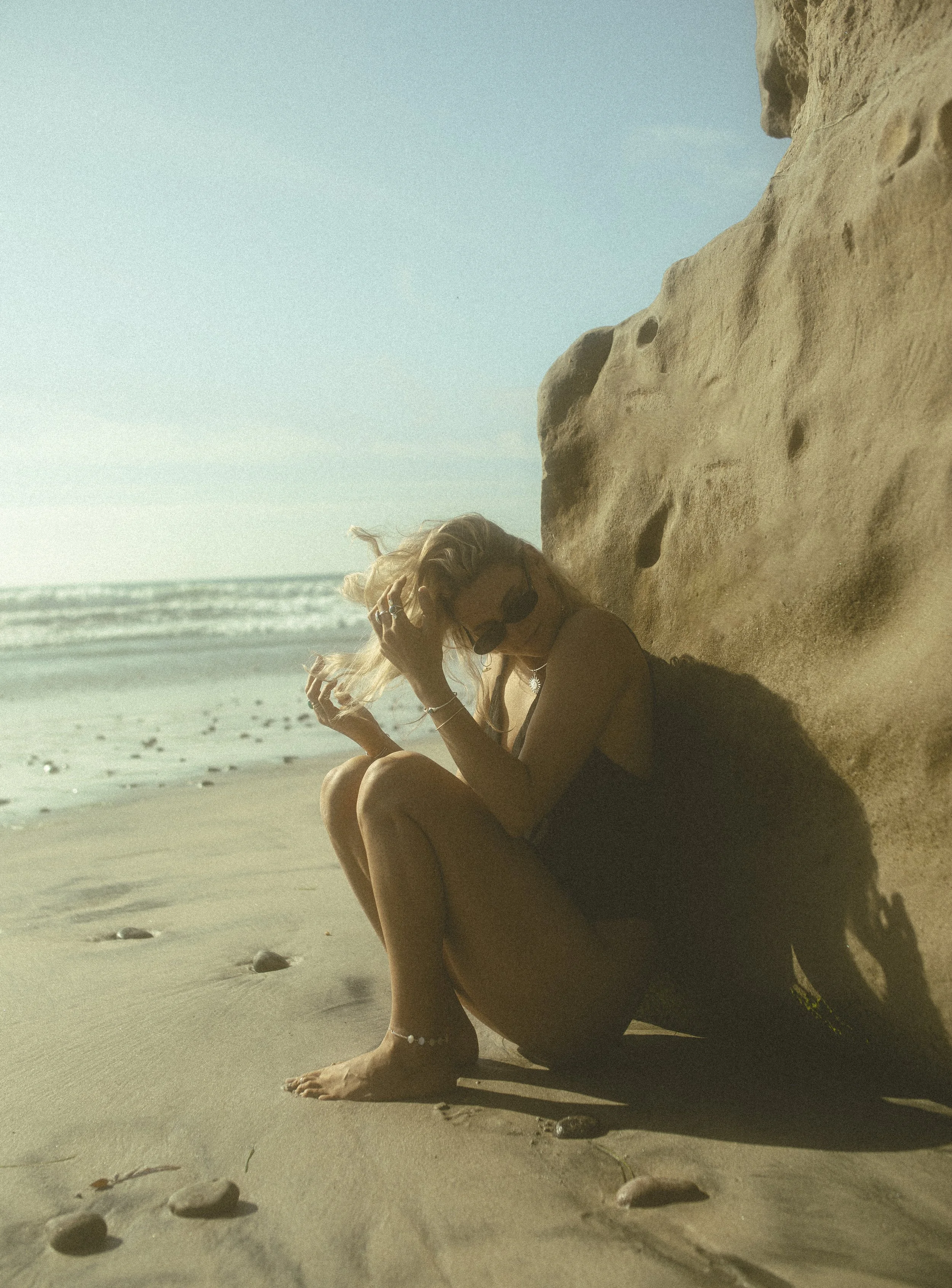 california beach editorial photoshoot 