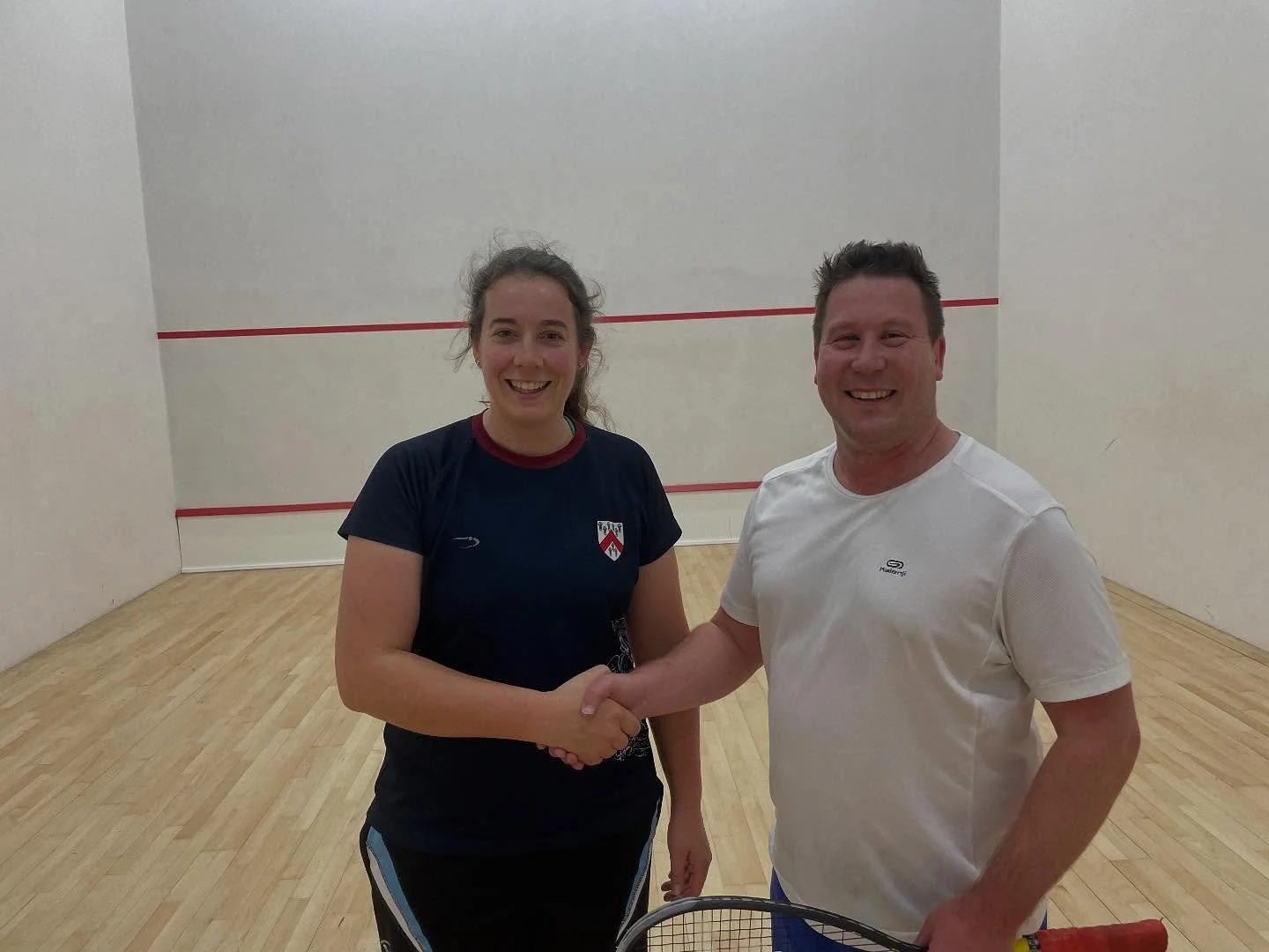 The Oundle Squash Club Handicap trophy was won by Graham Darbourne.  He beat Emma Byatt In a close and competitive final.