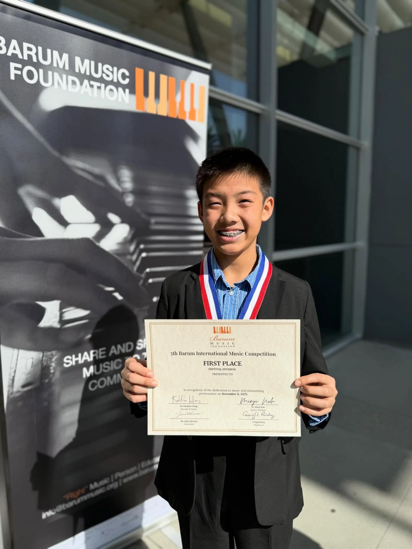 Proud of all my students who won 1st place at Barum competition at Cerritos college!