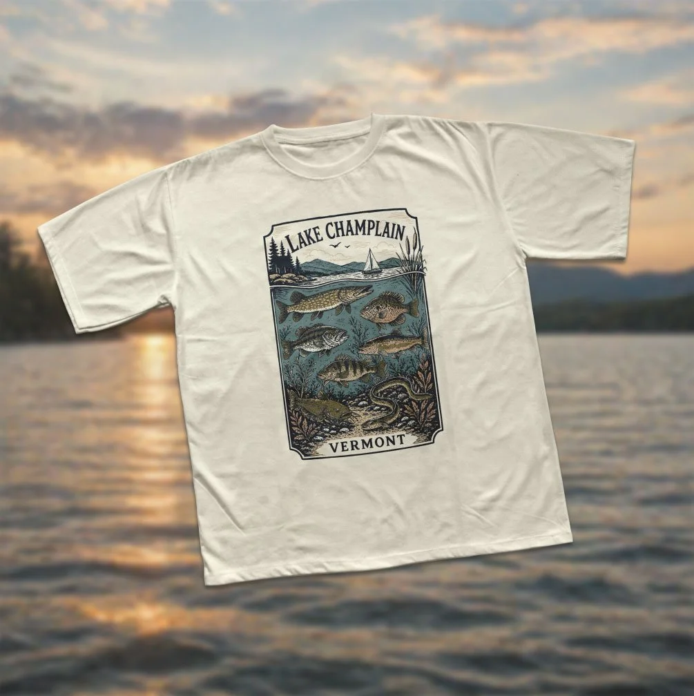 If you&rsquo;d rather be on the water&hellip; this one&rsquo;s for you 🌅🎣

June&rsquo;s shirt is inspired by Lake Champlain and everything we love about Vermont summers.

Limited release &mdash; sign up by May 20th to get your new go-to tee.

👉 Li