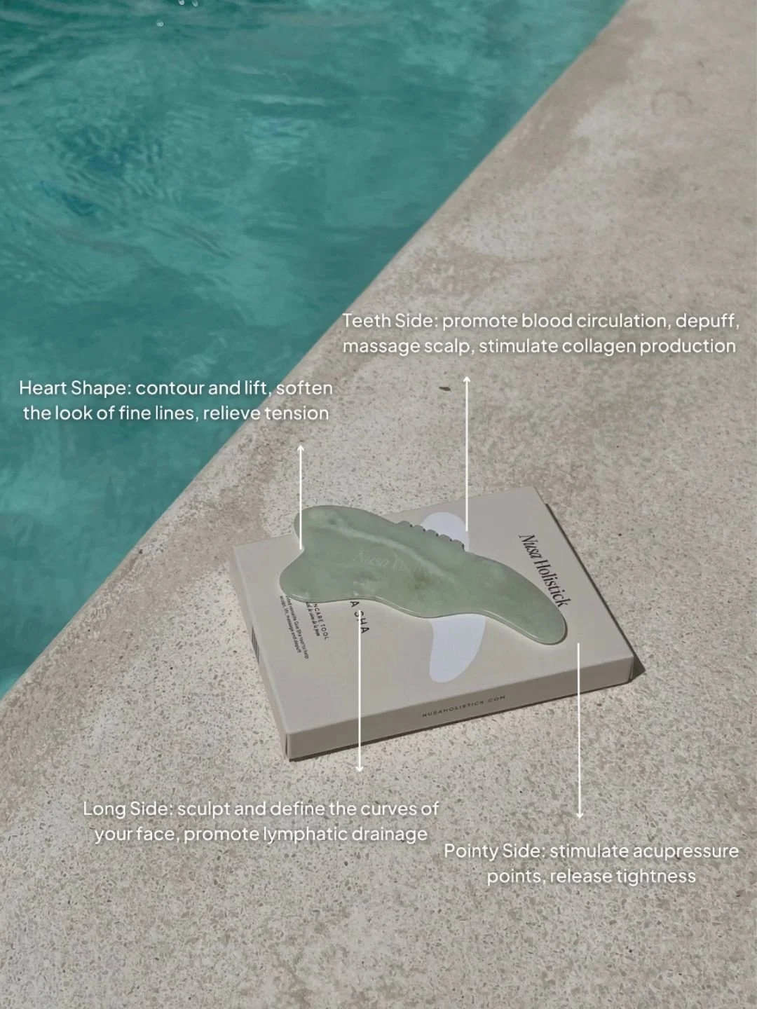 Outil de Massage Visage | Gua Sha - NUSA HOLISTICK
