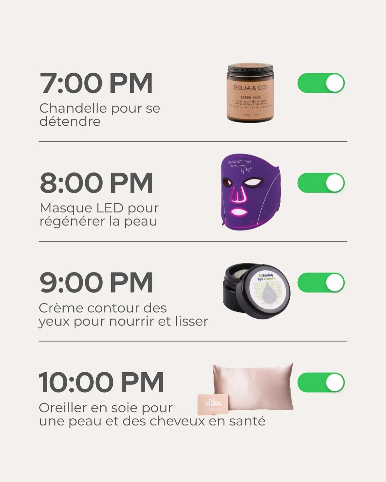 Ma routine du soir 🌙