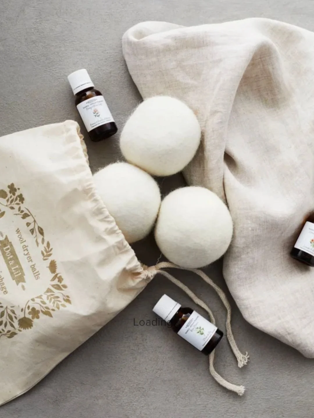 Balles de Séchage 100% Laine (ensemble de 3) - DOT&LIL