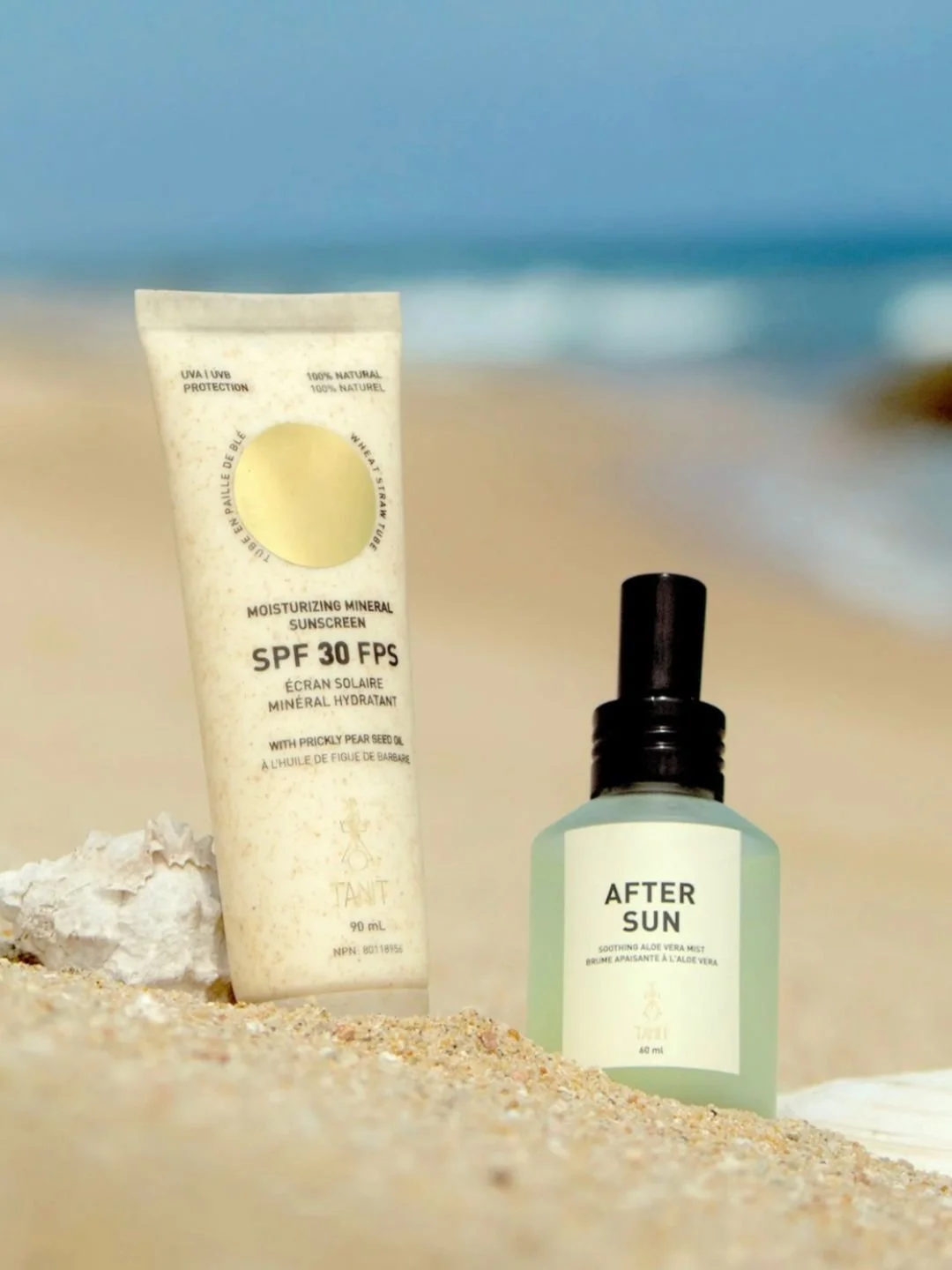 Écran solaire minéral hydratant Noix de coco + Vanille - TANIT