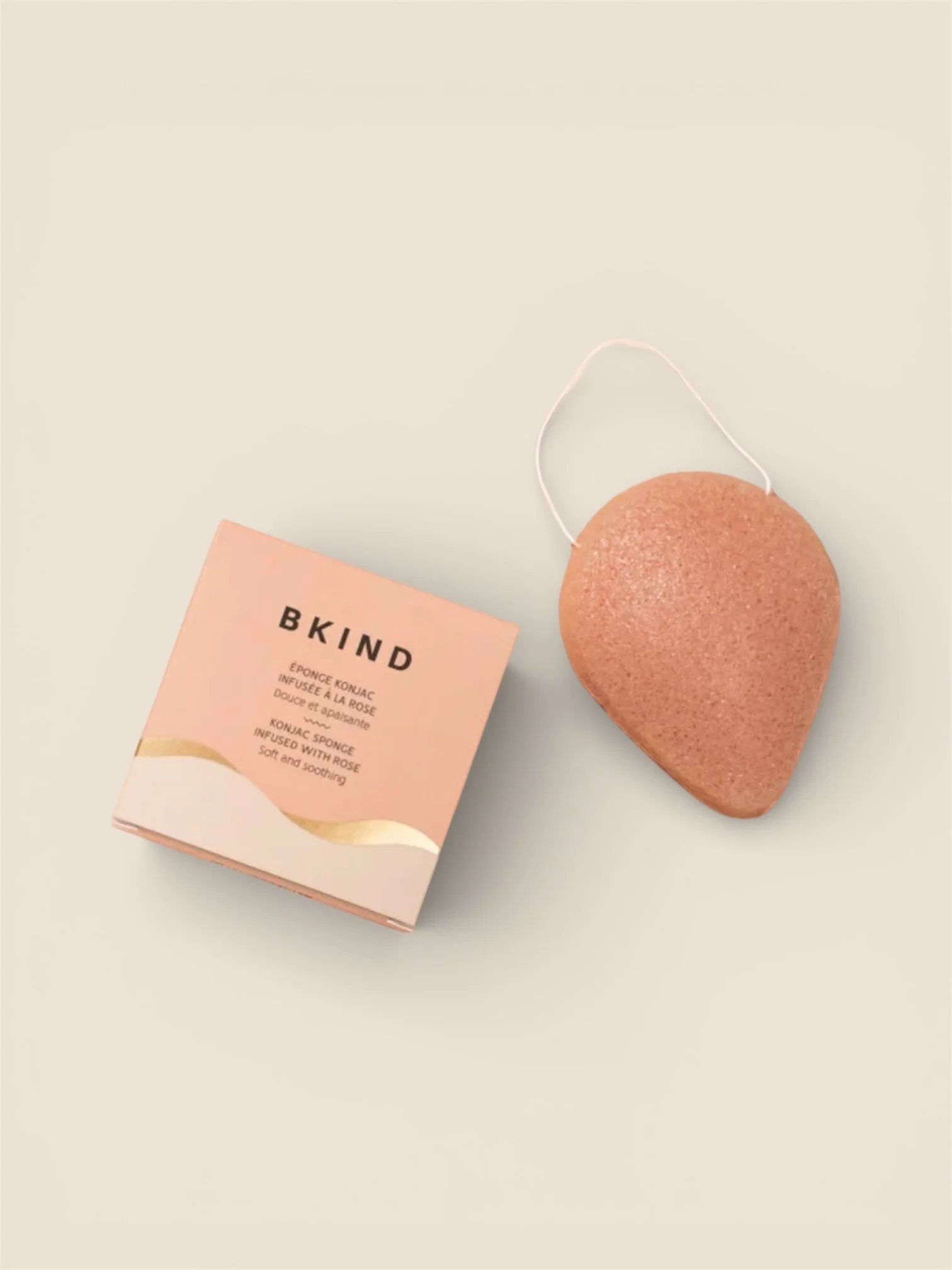 Éponge Konjac | Apaisante Rose - BKIND