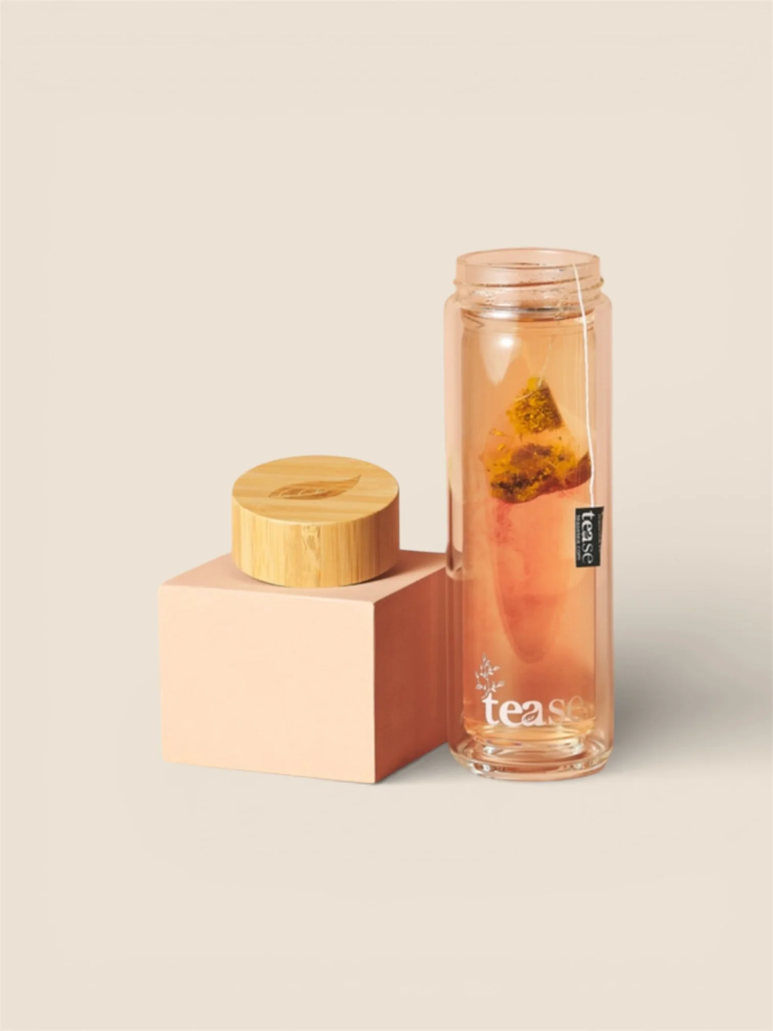 Gobelet Thé en Vitre et Bambou 3 en 1 - TEASE TEA