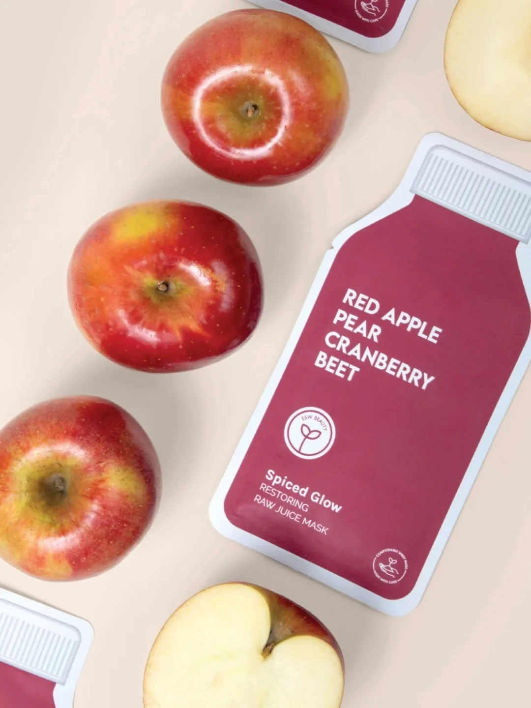 Masque Jus Cru Canneberge +  Betterave | Éclat - ESW BEAUTY