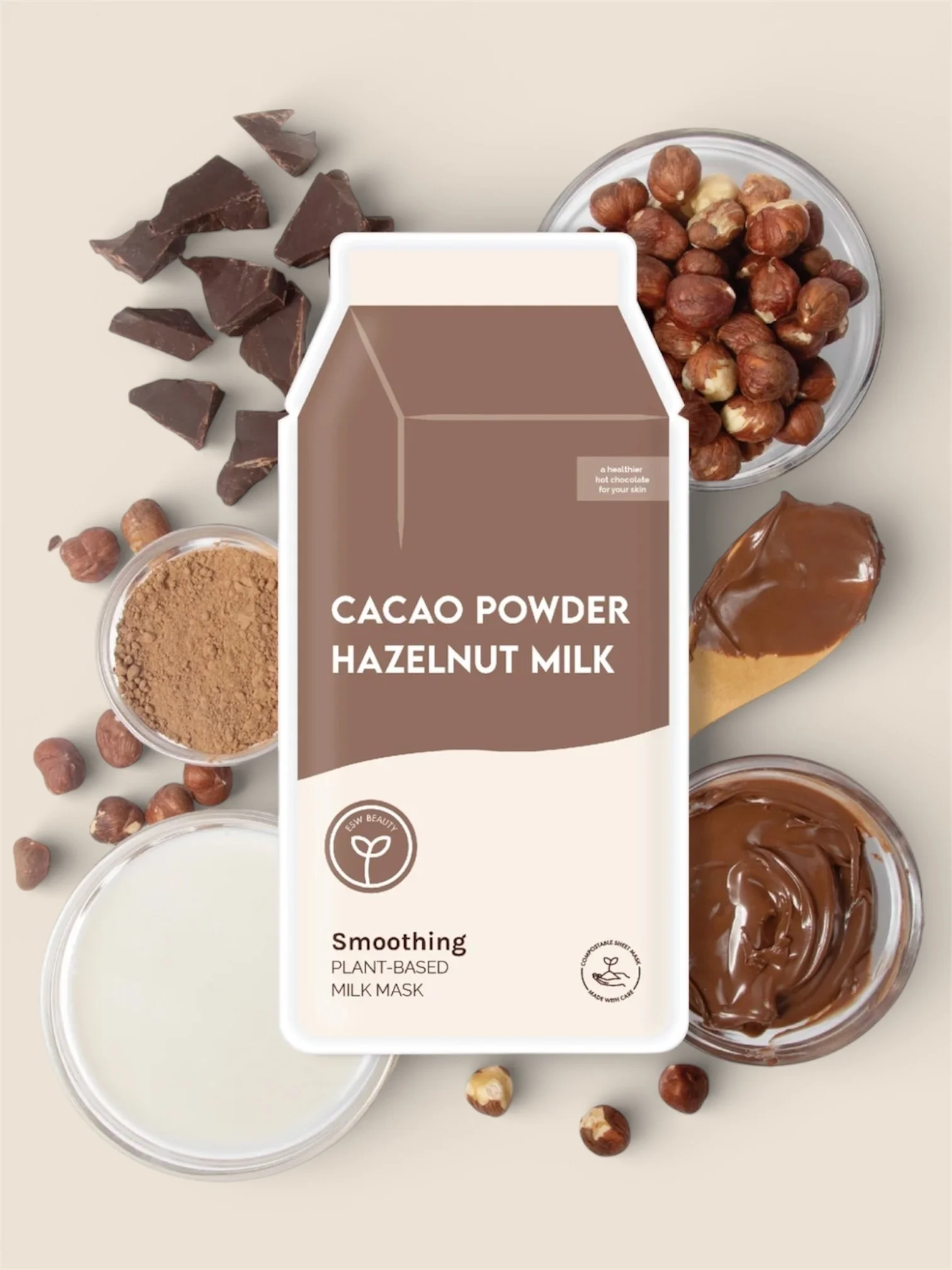 Masque Lait Végétal Cacao | Lissant - ESW BEAUTY