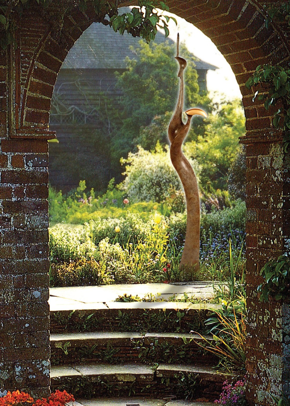 Lumiere sandra bell irish cast bronze sculpture series strong women illuminating way highlight inspiration sandstone figure holds aloft torch reach afar light of learning reflected modern art