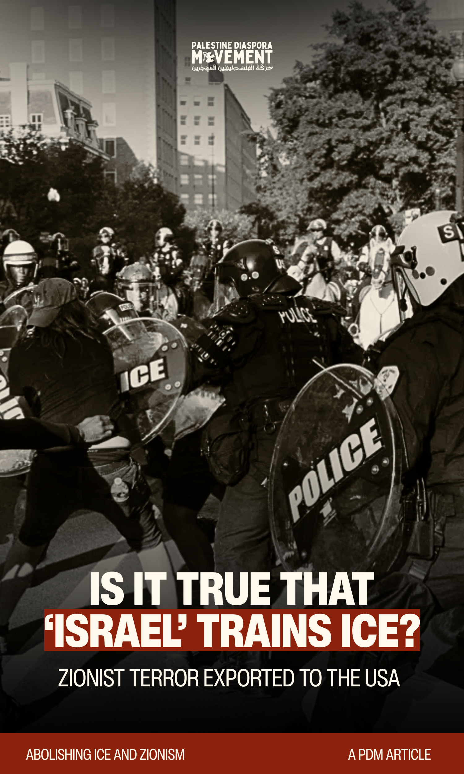 Israel Trains ICE Agents