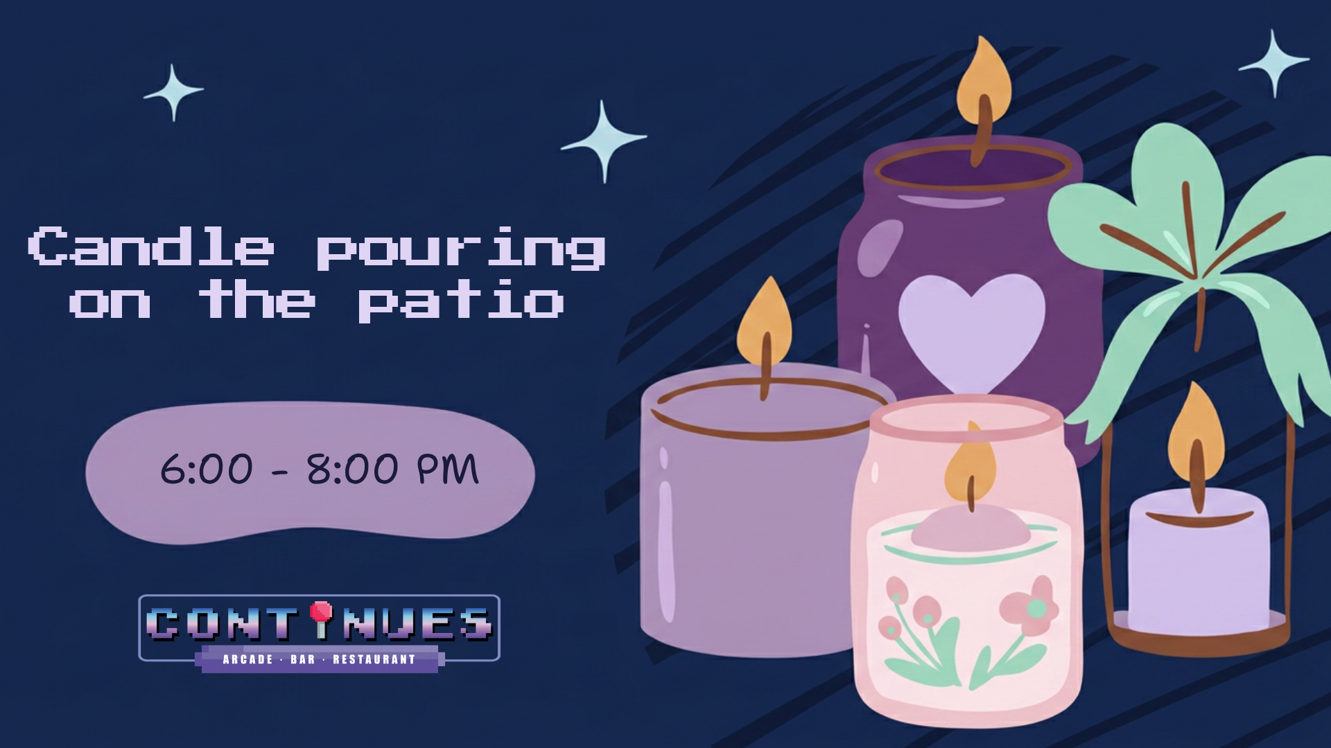 Candle Pouring on the Patio