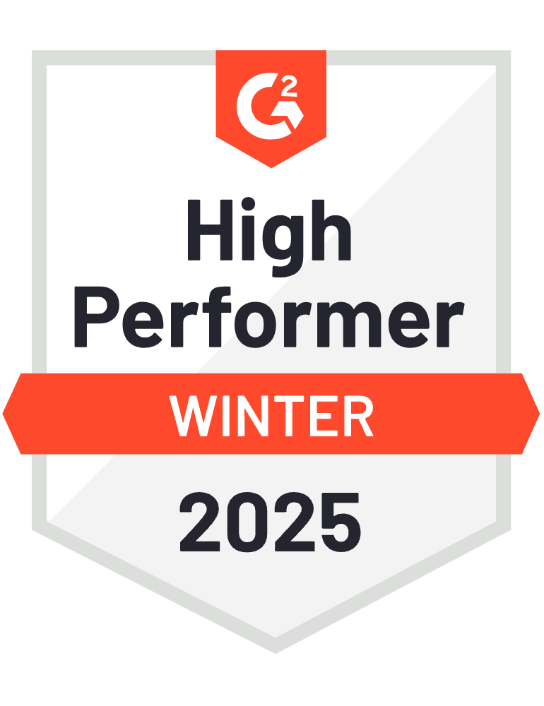G2 High Performer Winter 2025 award for virtual office video conferencing software