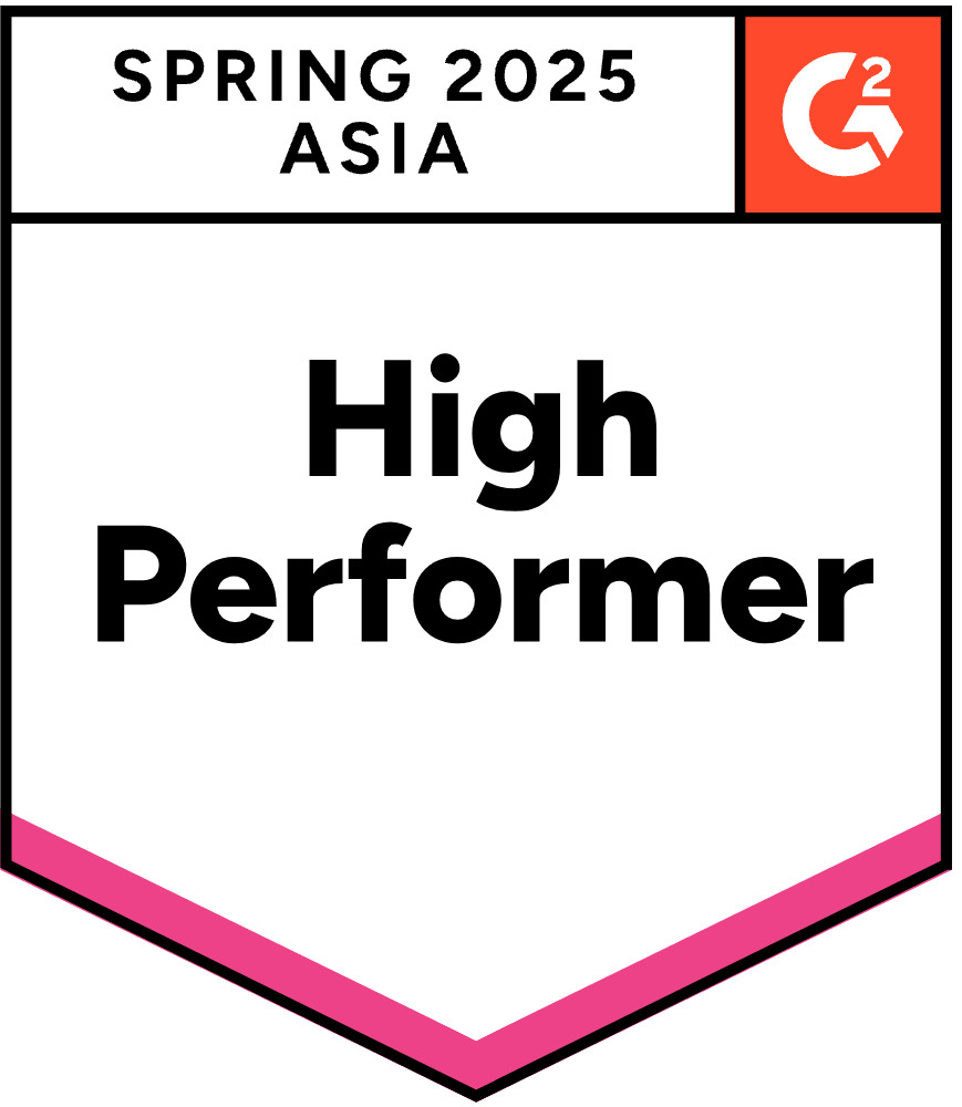 G2 Asia High Performer award for Small Business Spring 2025 for video conferencing and virtual office software.