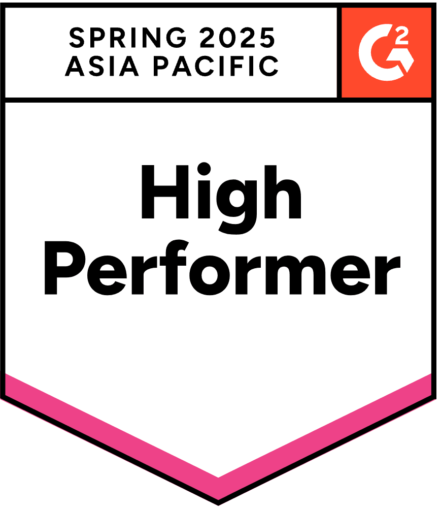 G2 Asia Pacific High Performer award for Spring 2025 for video conferencing and virtual office software.