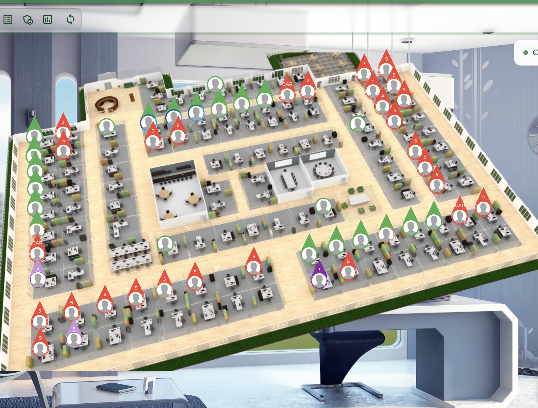 Real-time agent visibility