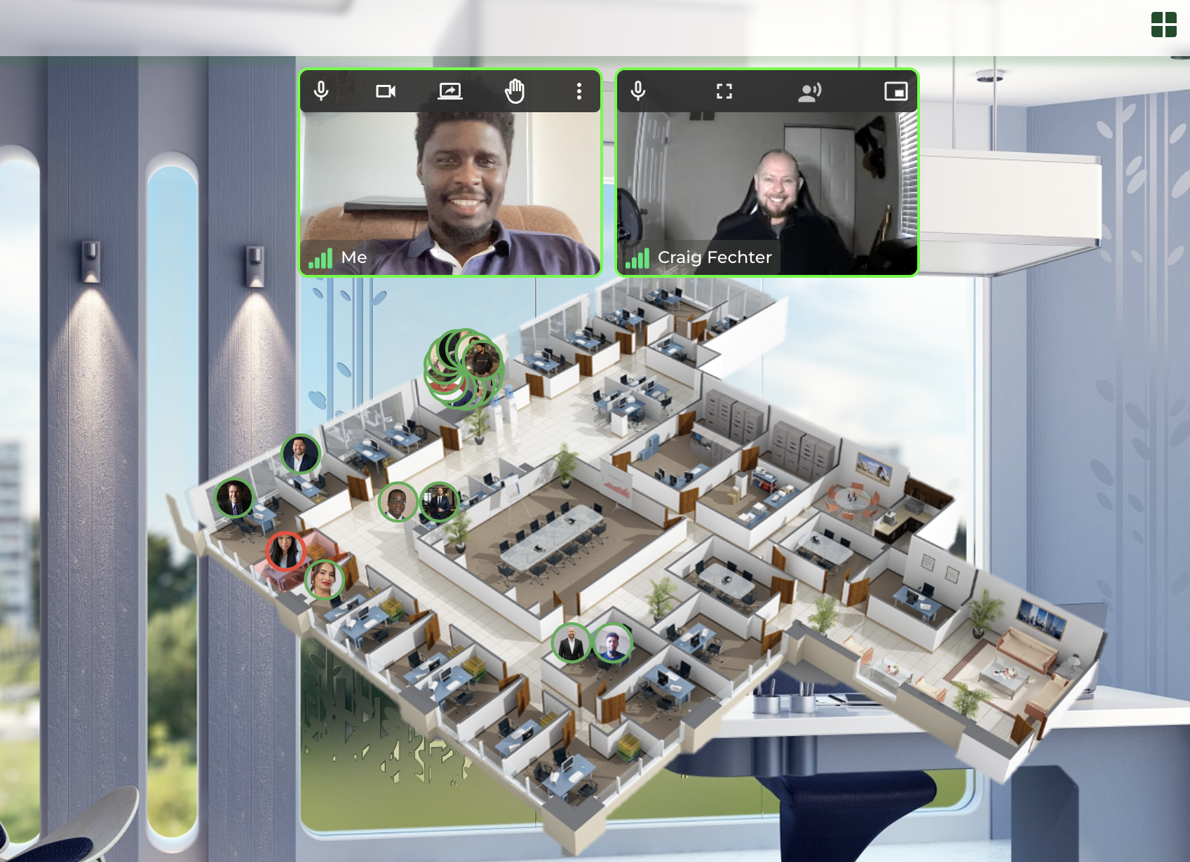 Joining a meeting room in one click