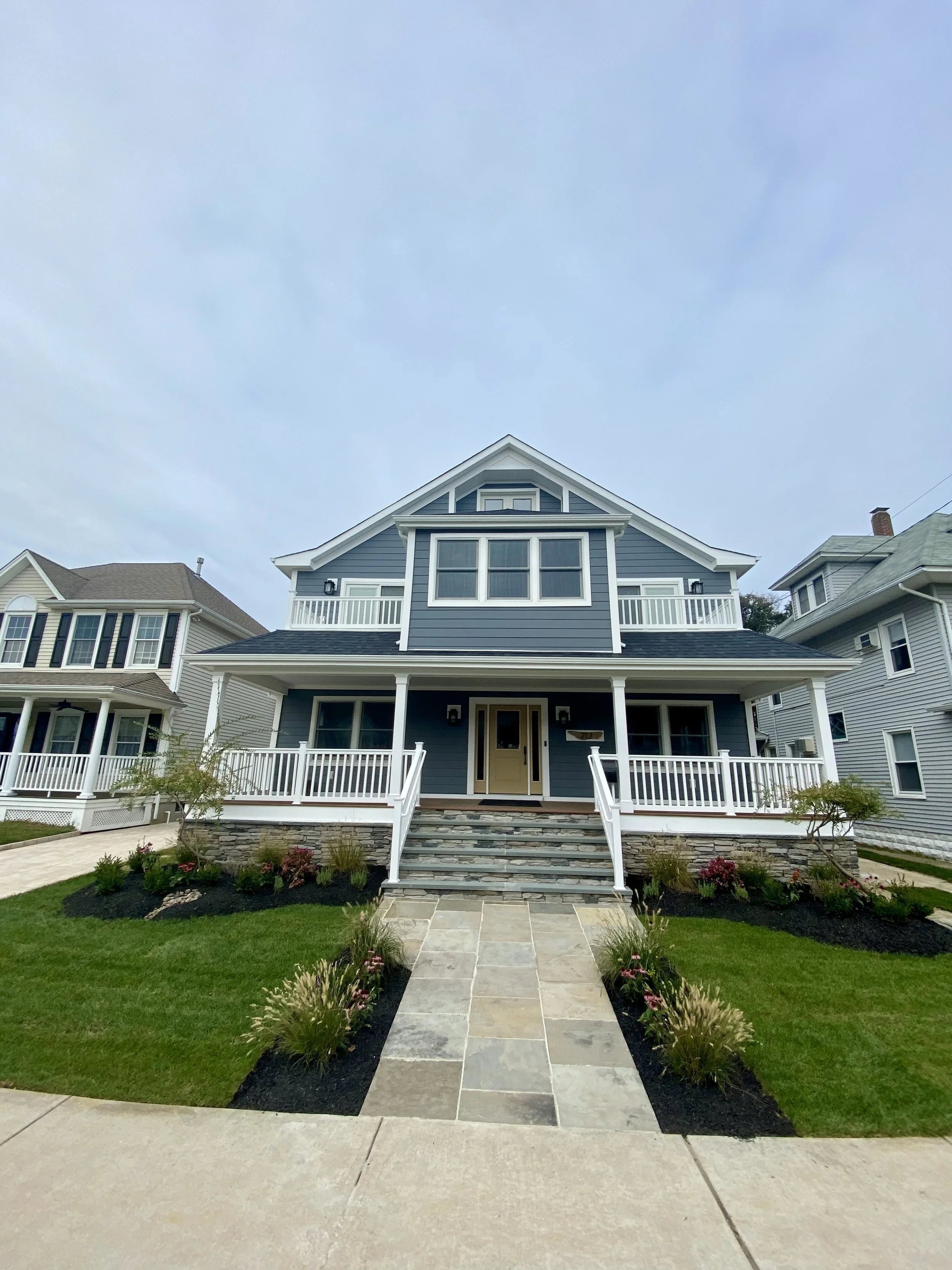Custom home under construction by KBR Builders in Belmar, NJ
