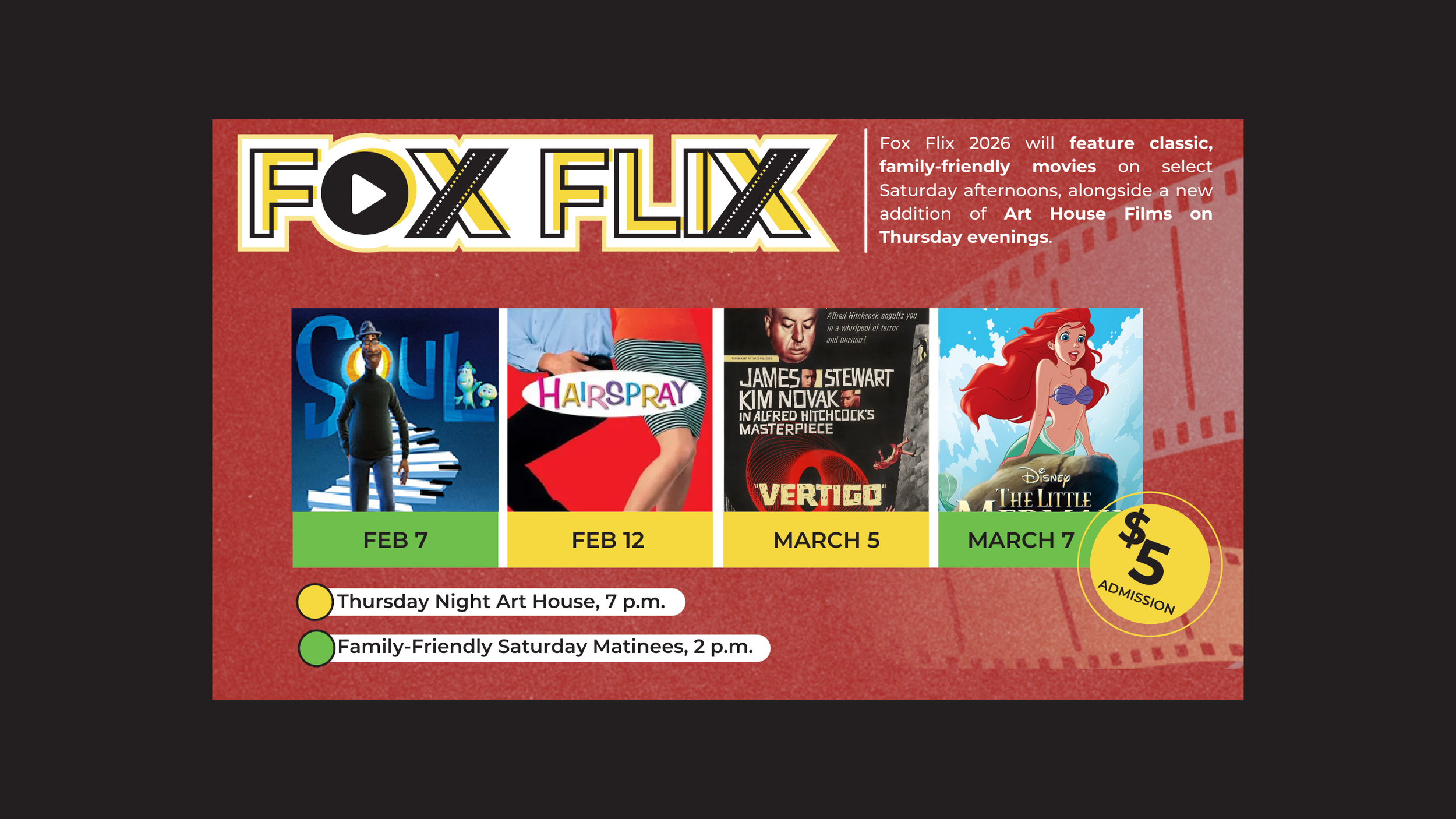 The first four shows of the FoxFlix 2026 season.