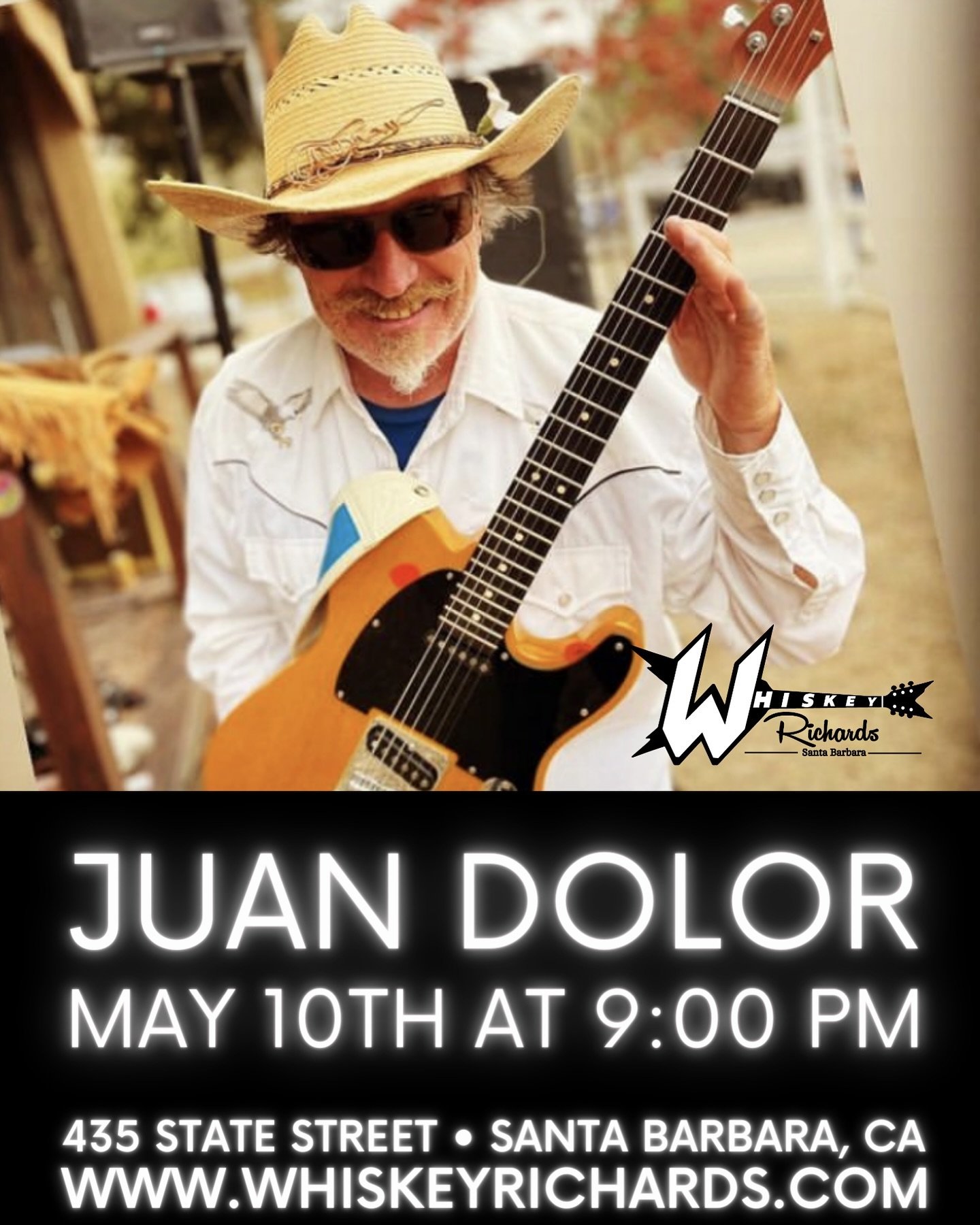 Join us Friday, 5/10 at 9:00 pm for a funky music party! Juan Dolor will be kicking off a great weekend with some funky entertainment! #WhiskeyRichards #SantaBarbaraNights #DowntownSB #MagicMoments #SantaBarbara #Funk #LiveMusic @juan.dolor.music