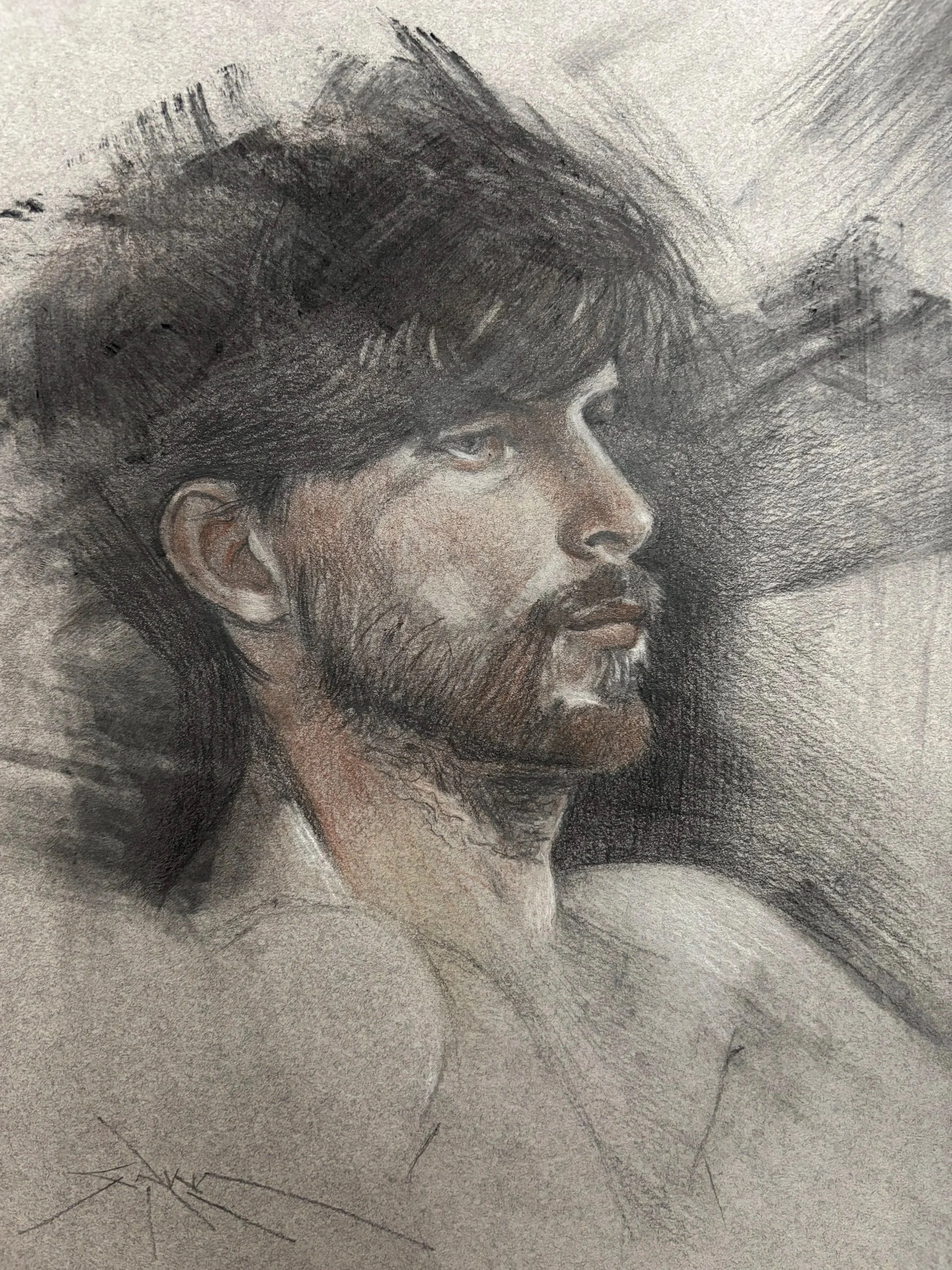 ,,,mixed media on toned paper, 9” x 12”), 2026