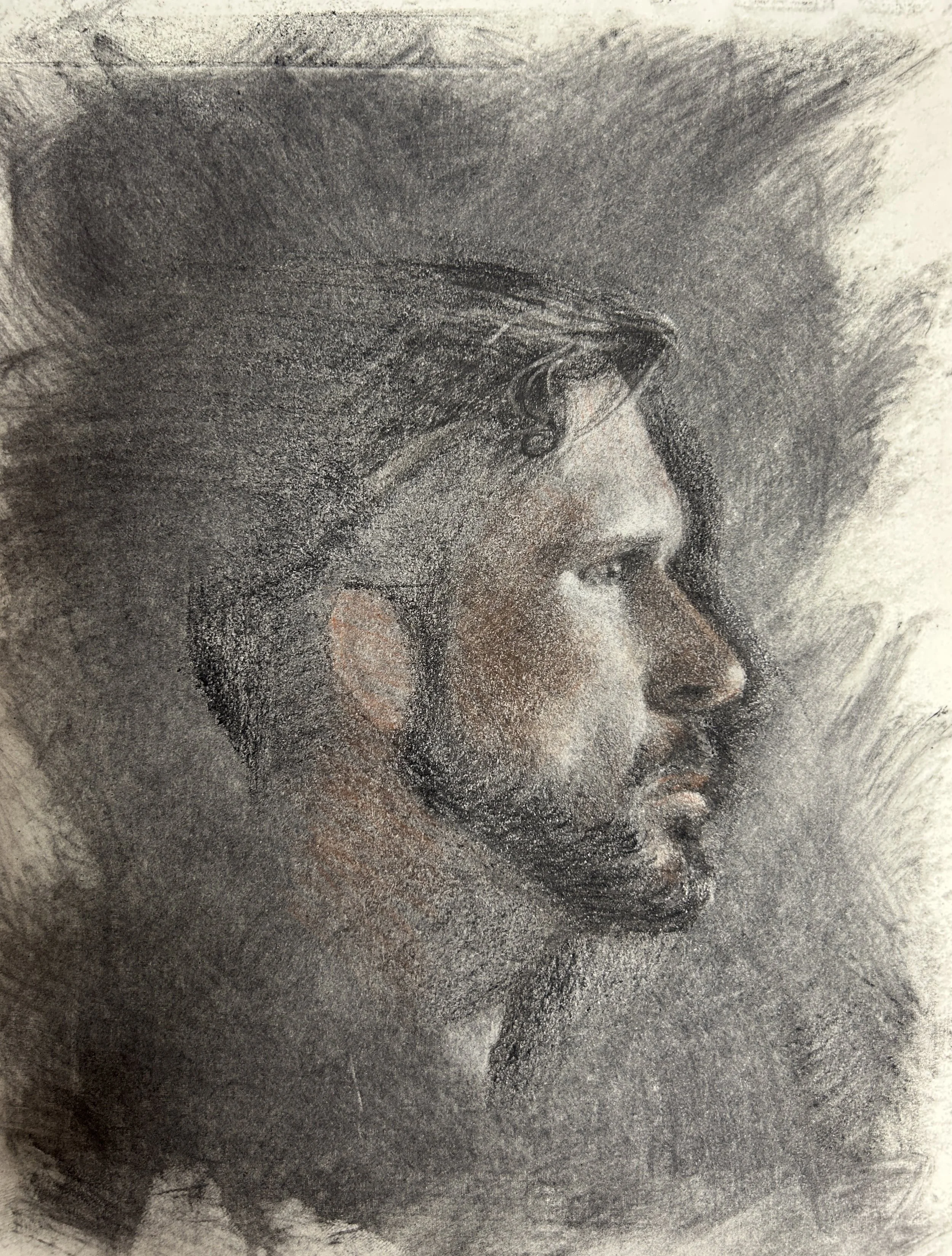 …mixed media on paper, 8” x 10”), 2025