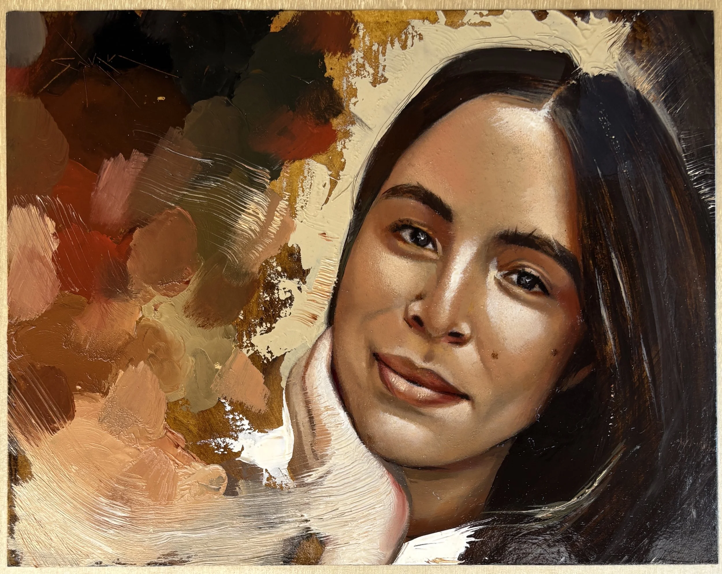 Alimari {Paperworks} (oil on paper mounted on panel, 8” x 10”), 2025