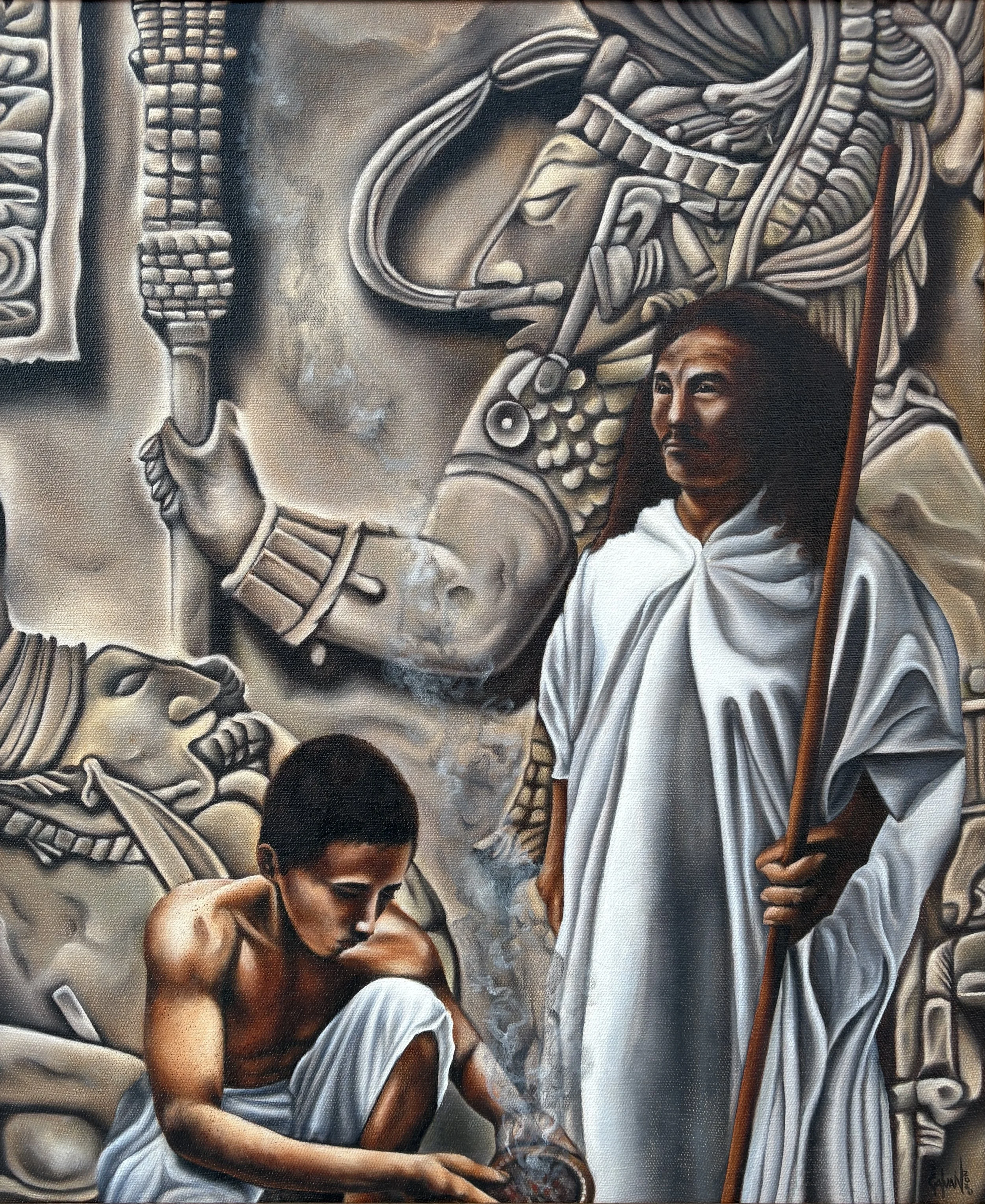 Tlamanalli {Star Wars} (oil on canvas, 24” x 30”), 2020