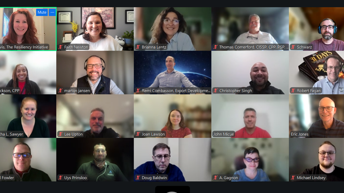 That’s a Wrap: The Resiliency Institute Completes Its First Virtual Resiliency Academy