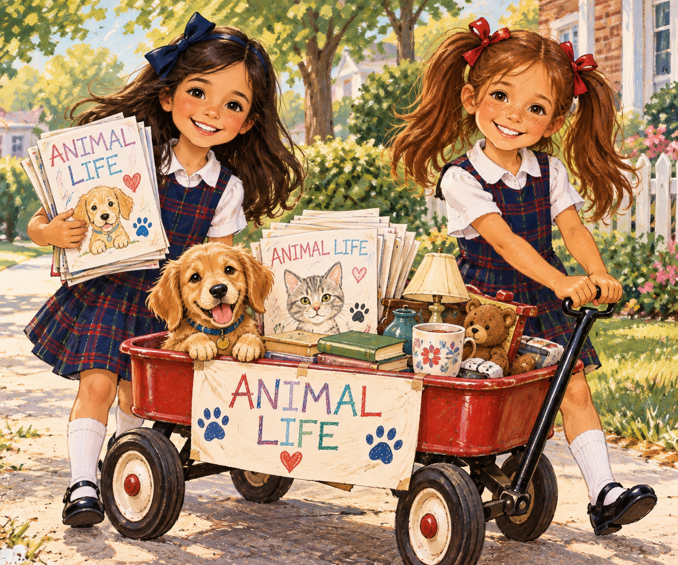 Two Girls, a Red Wagon, and a Really Big Idea