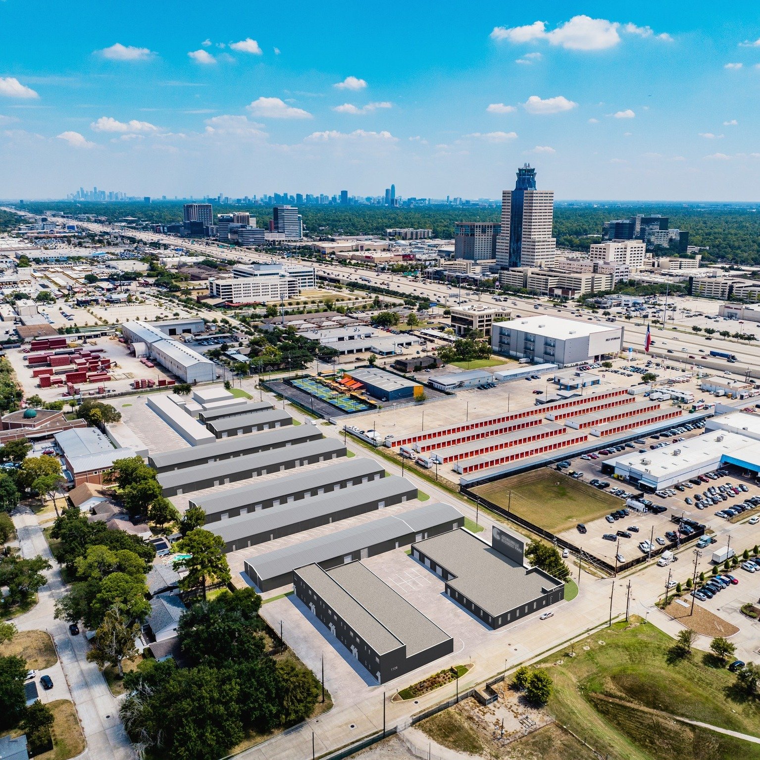 We've added another shallow-bay industrial park to our growing portfolio located in the heart of Spring Branch and the Greater Memorial area. 

Georgibelle Business Park totals 102,600 square feet across more than 4.5 acres and total of 9 buildings w