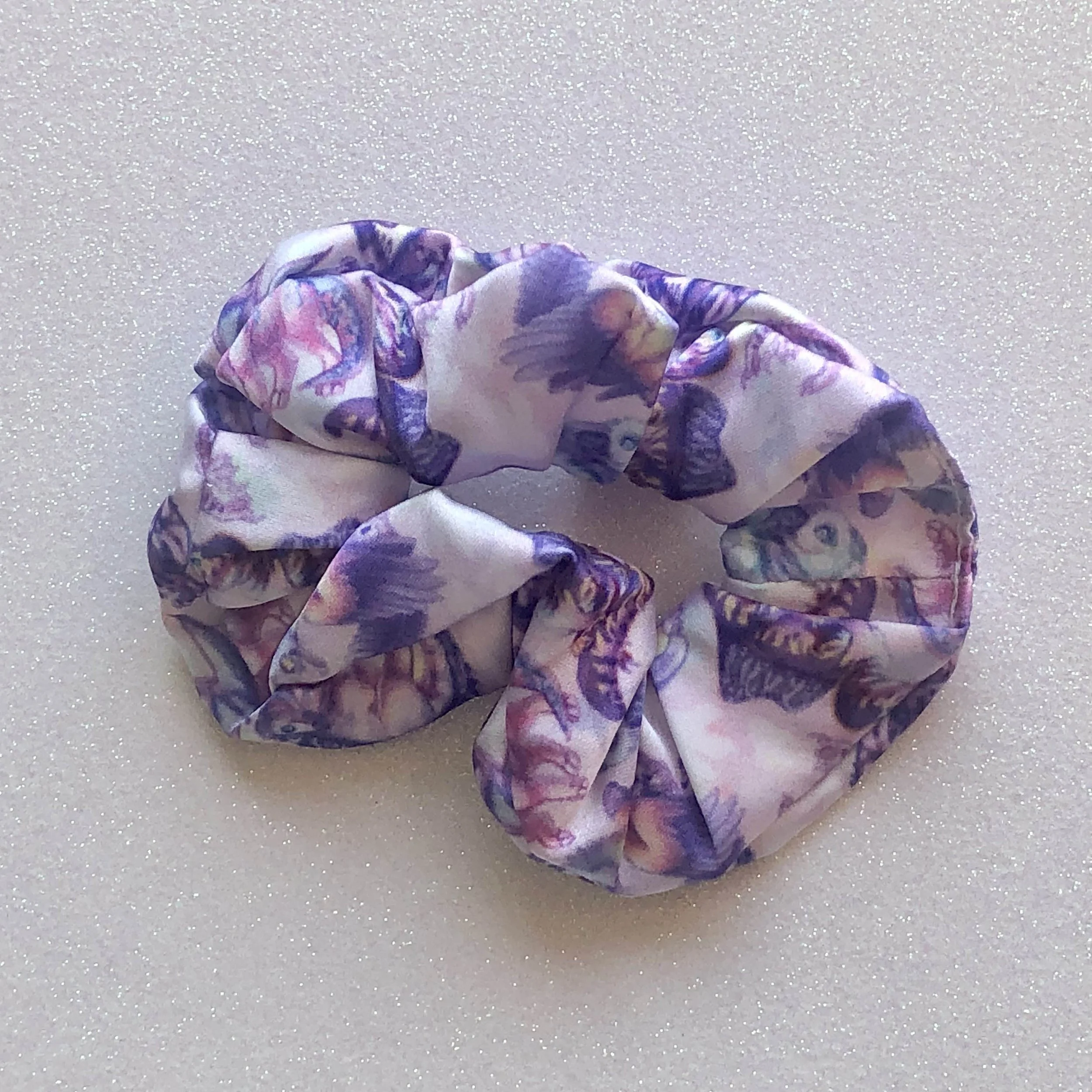 Pastel Dinosaur Scrunchie
